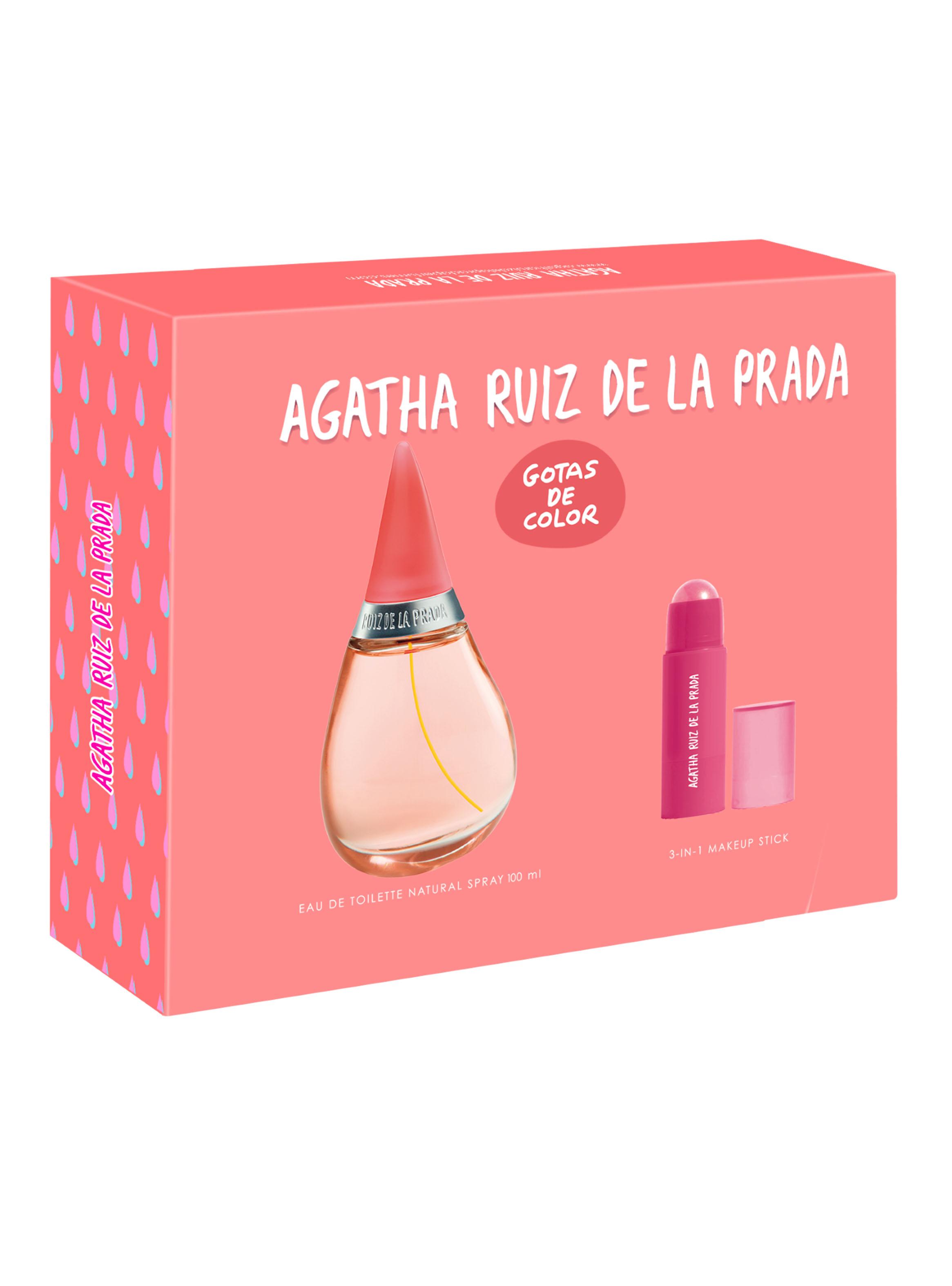 Set Perfume Gotas de Color EDT 100 ml + Lip & Cheek Stick-0