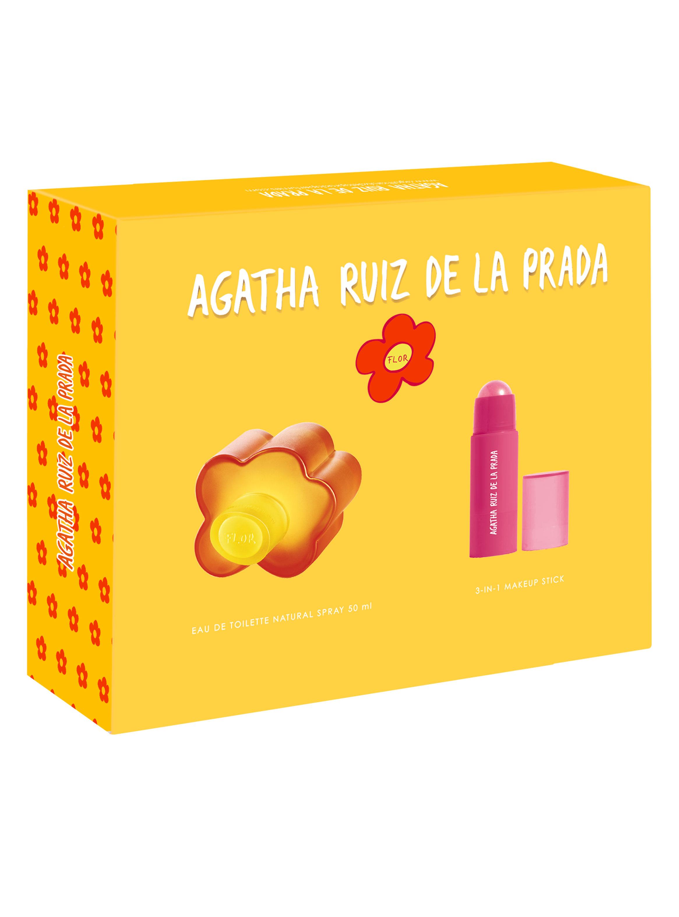 Set Perfume Flor EDT Mujer 50 ml +  Lip & Cheek Stick-2