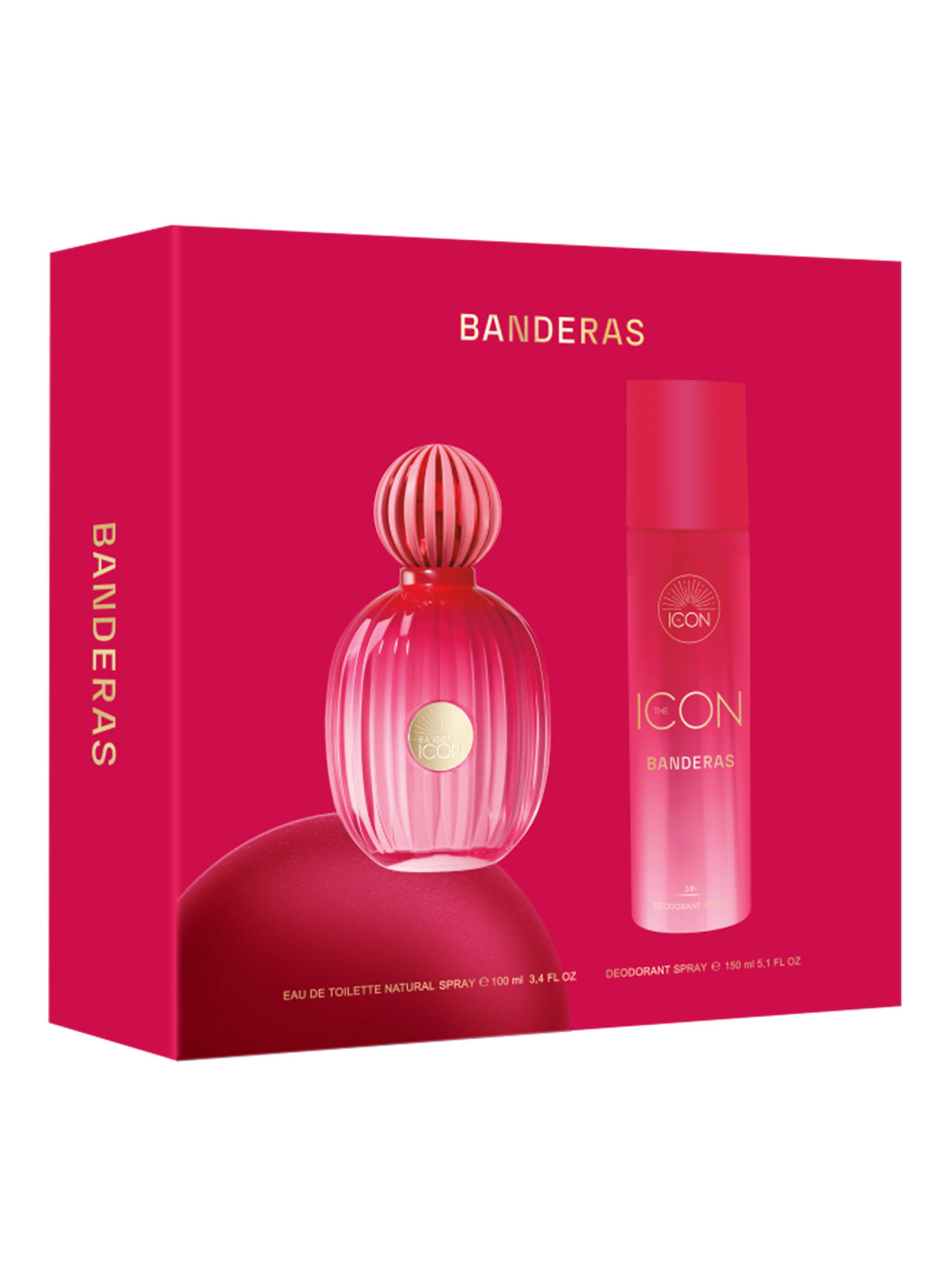 Set Perfume The Icon EDP for Women 100 ml + 24h Desodorante Spray 150 ml Banderas-1