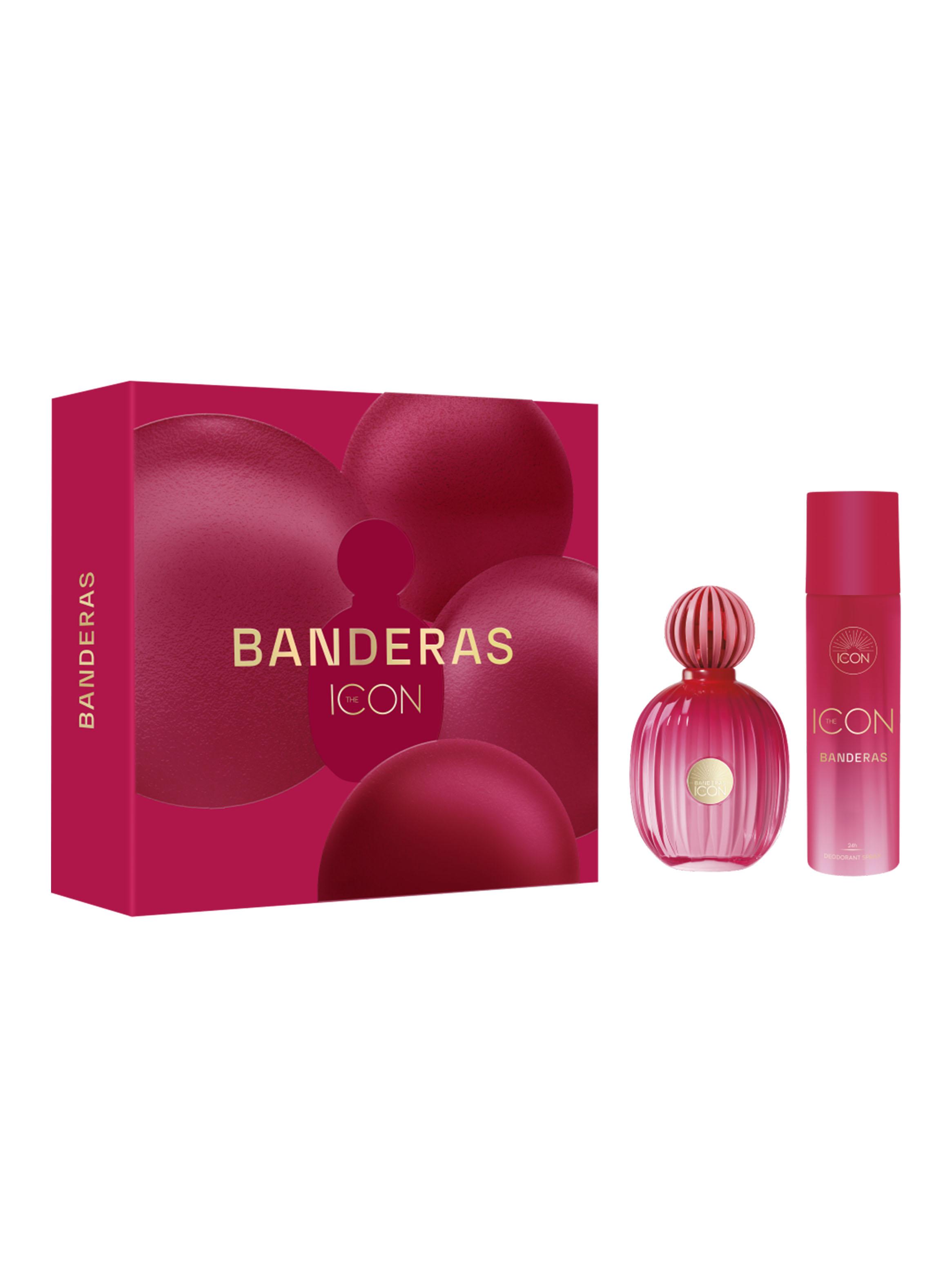 Set Perfume The Icon EDP for Women 100 ml + 24h Desodorante Spray 150 ml Banderas-0