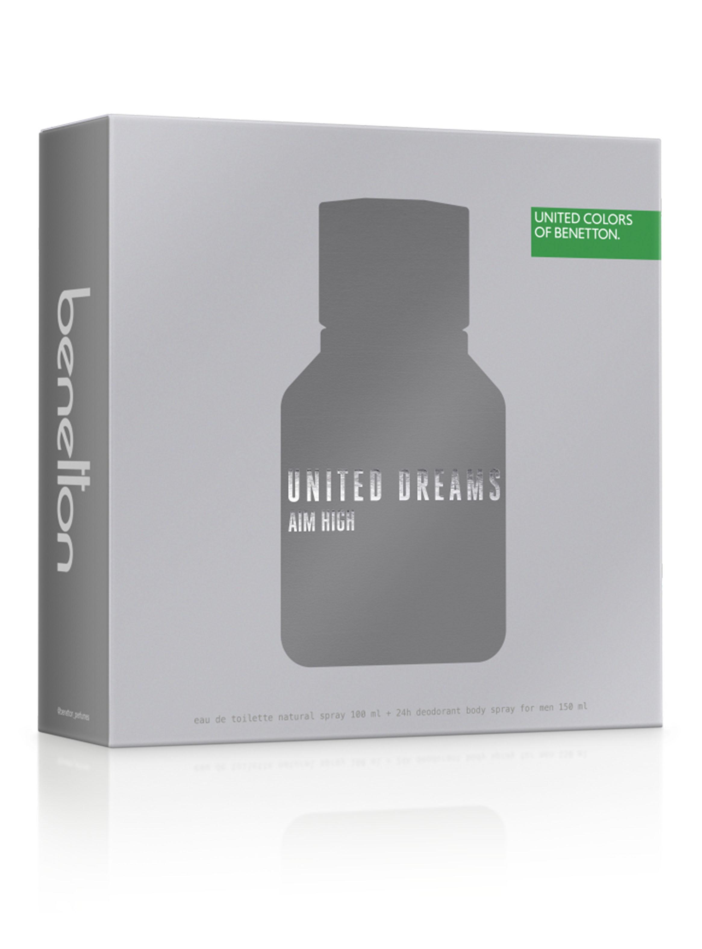 Set Perfume United Dreams Aim High EDT Hombre 100 ml + 24H Desodorante Spray 150 ml-2
