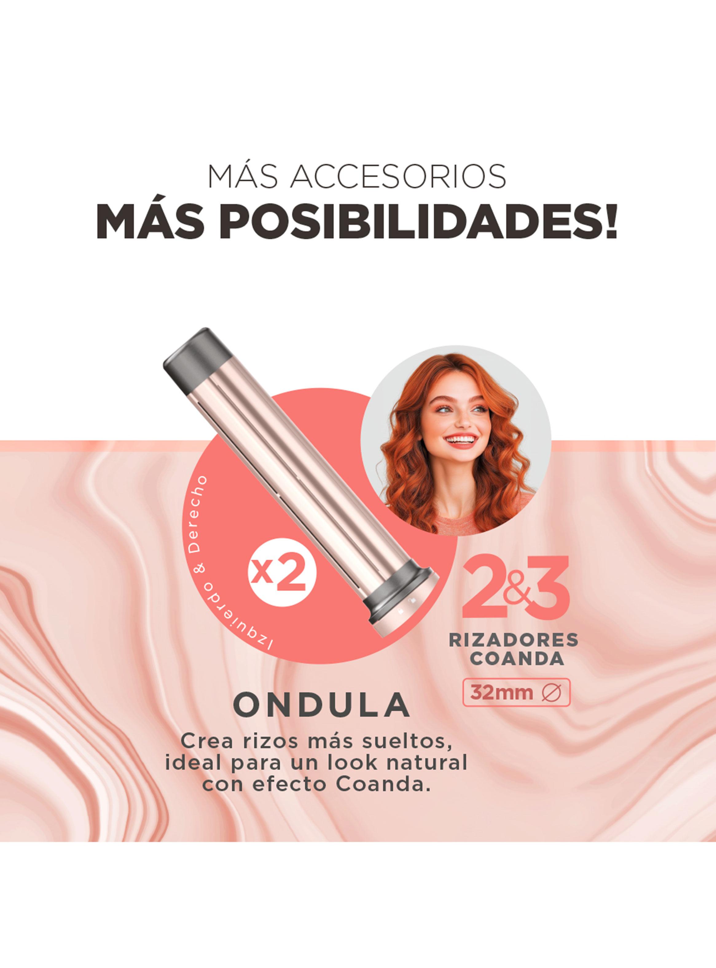 Cepillo Secador Multistyler Aura UniQ 4 en 1 Rose Gold-4