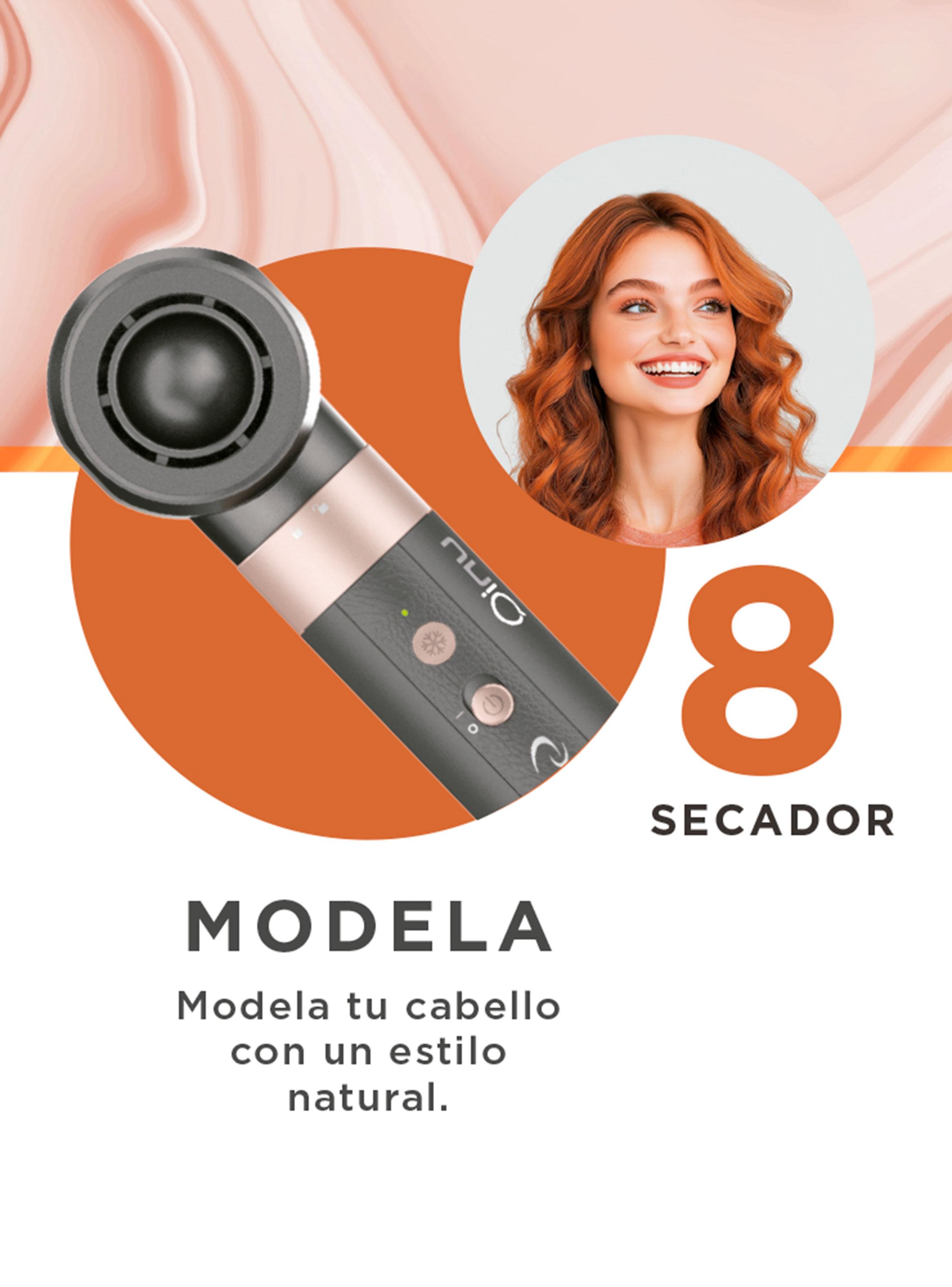 Cepillo Secador Multistyler Vibrance UniQ 8 en 1 Rose Gold-9