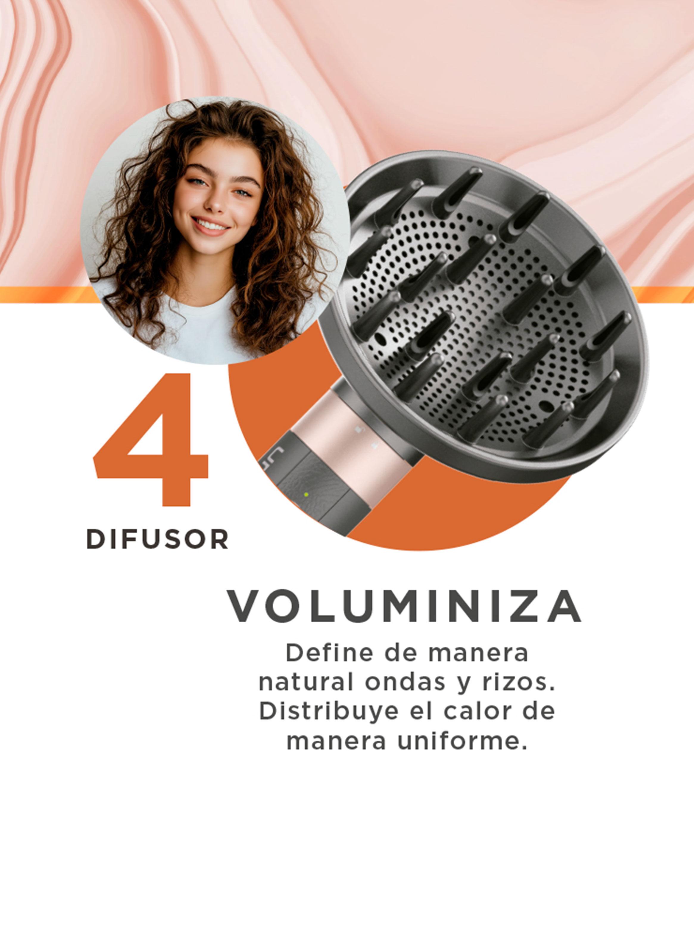 Cepillo Secador Multistyler Vibrance UniQ 8 en 1 Rose Gold-5