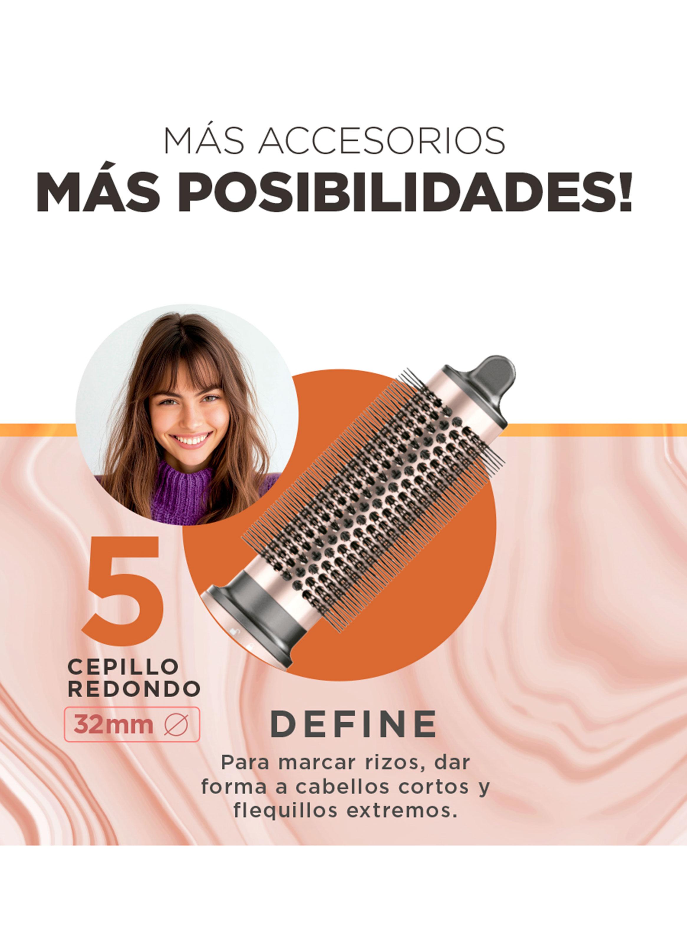 Cepillo Secador Multistyler Vibrance UniQ 8 en 1 Rose Gold-6