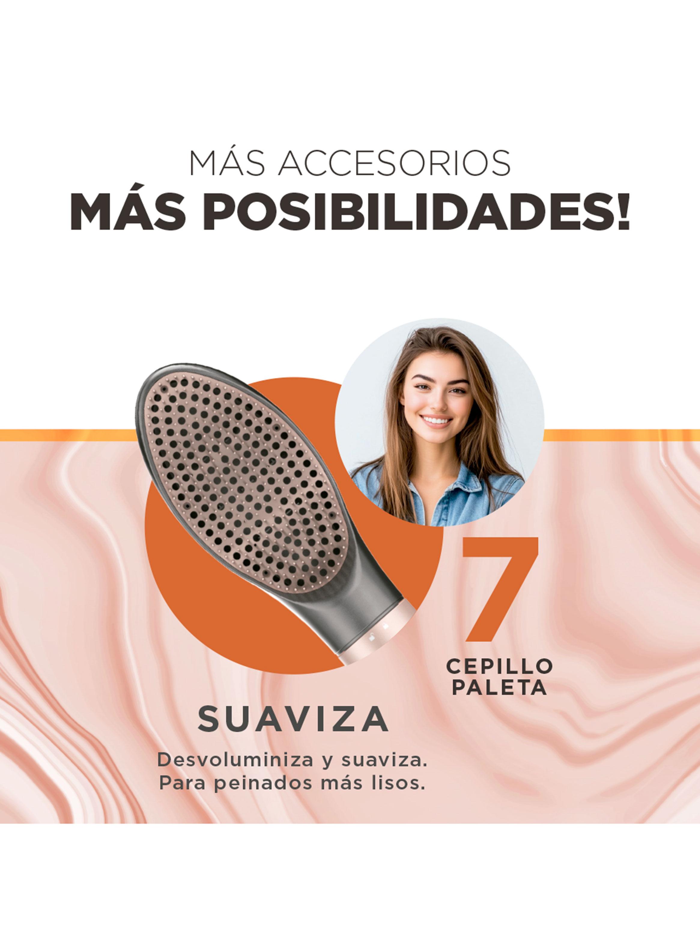 Cepillo Secador Multistyler Vibrance UniQ 8 en 1 Rose Gold-8