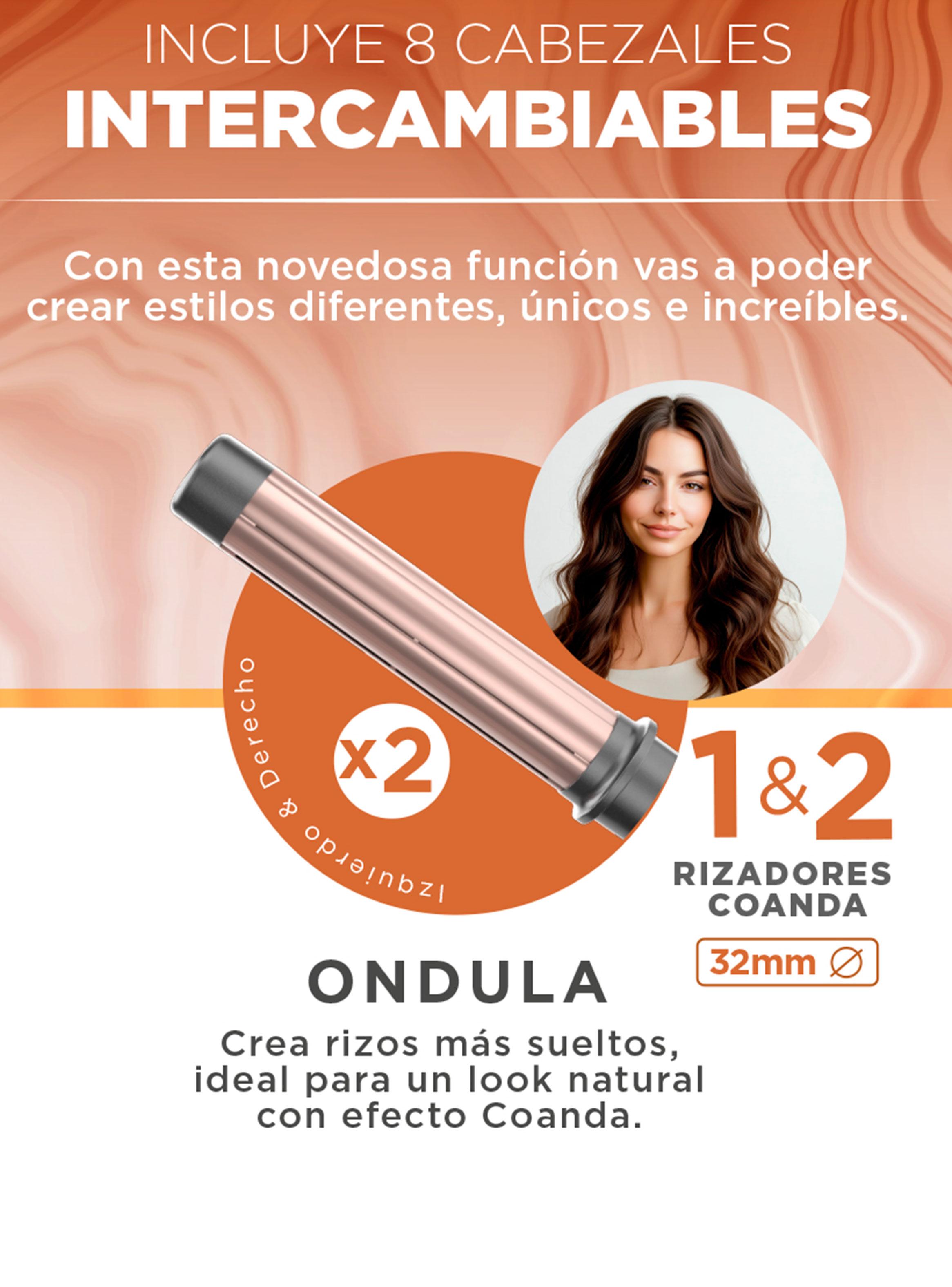 Cepillo Secador Multistyler Vibrance UniQ 8 en 1 Rose Gold-3