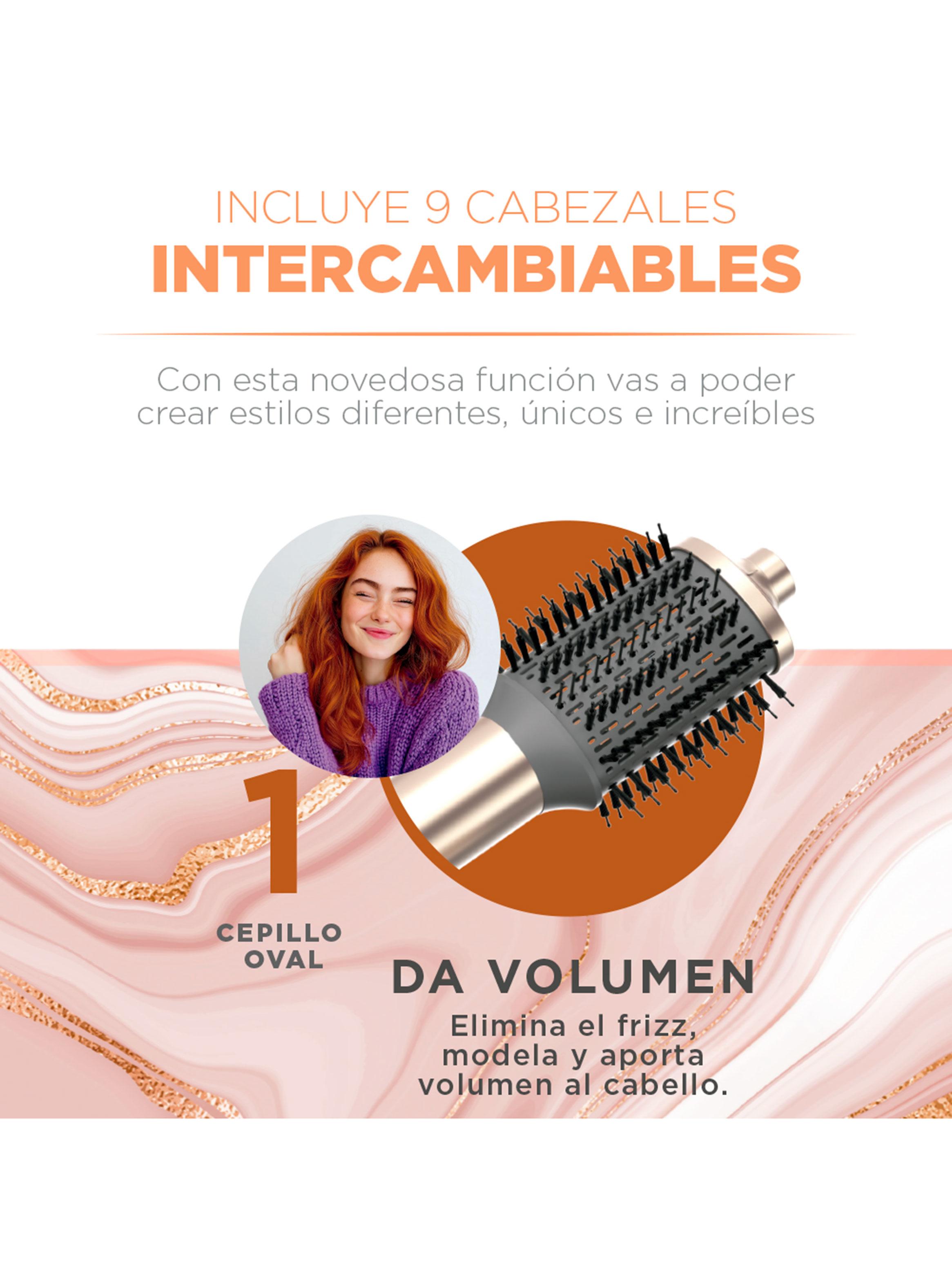 Cepillo Secador Multistyler Radiant UniQ 9 en 1 Rose Gold-2