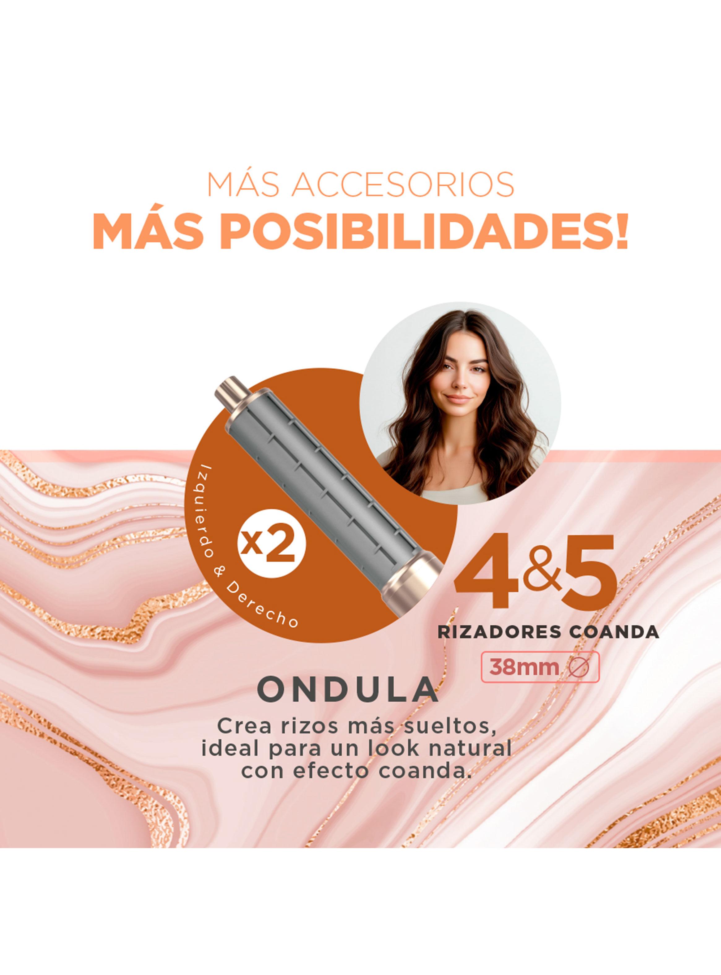 Cepillo Secador Multistyler Radiant UniQ 9 en 1 Rose Gold-4