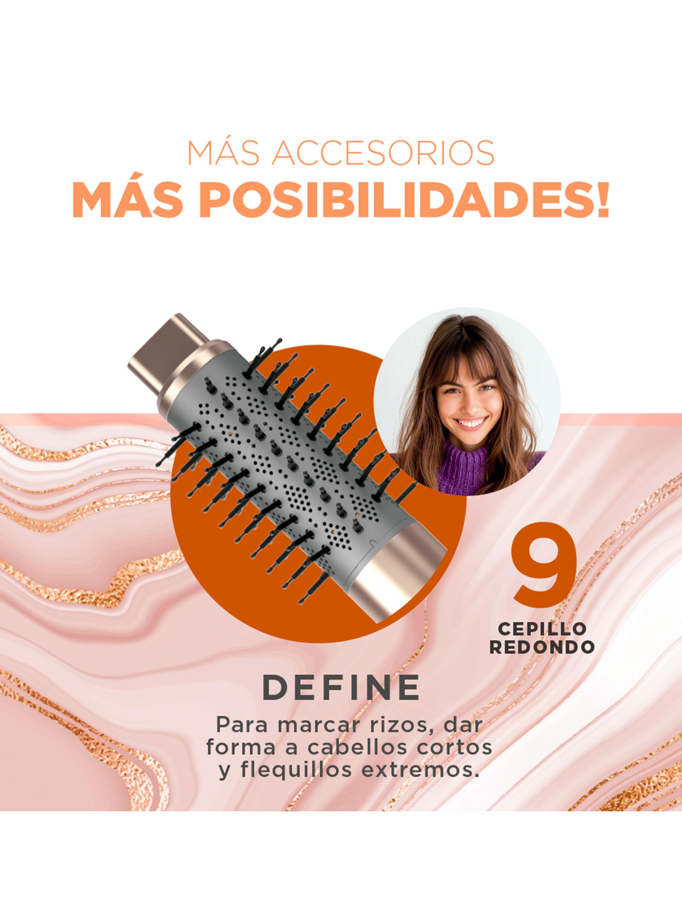 Cepillo Secador Multistyler Radiant UniQ 9 en 1 Rose Gold-8