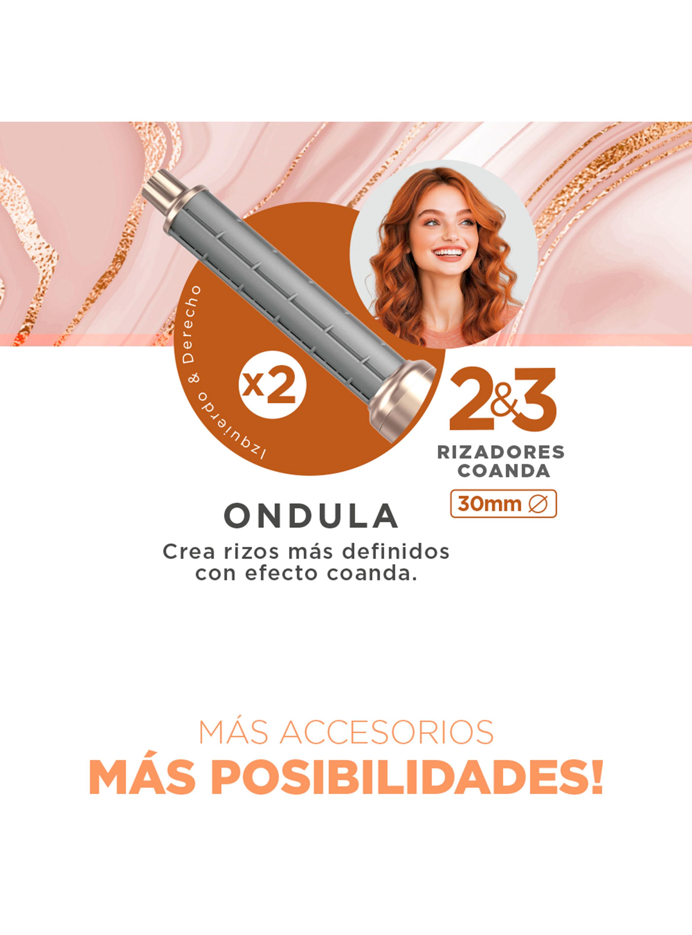 Cepillo Secador Multistyler Radiant UniQ 9 en 1 Rose Gold-3