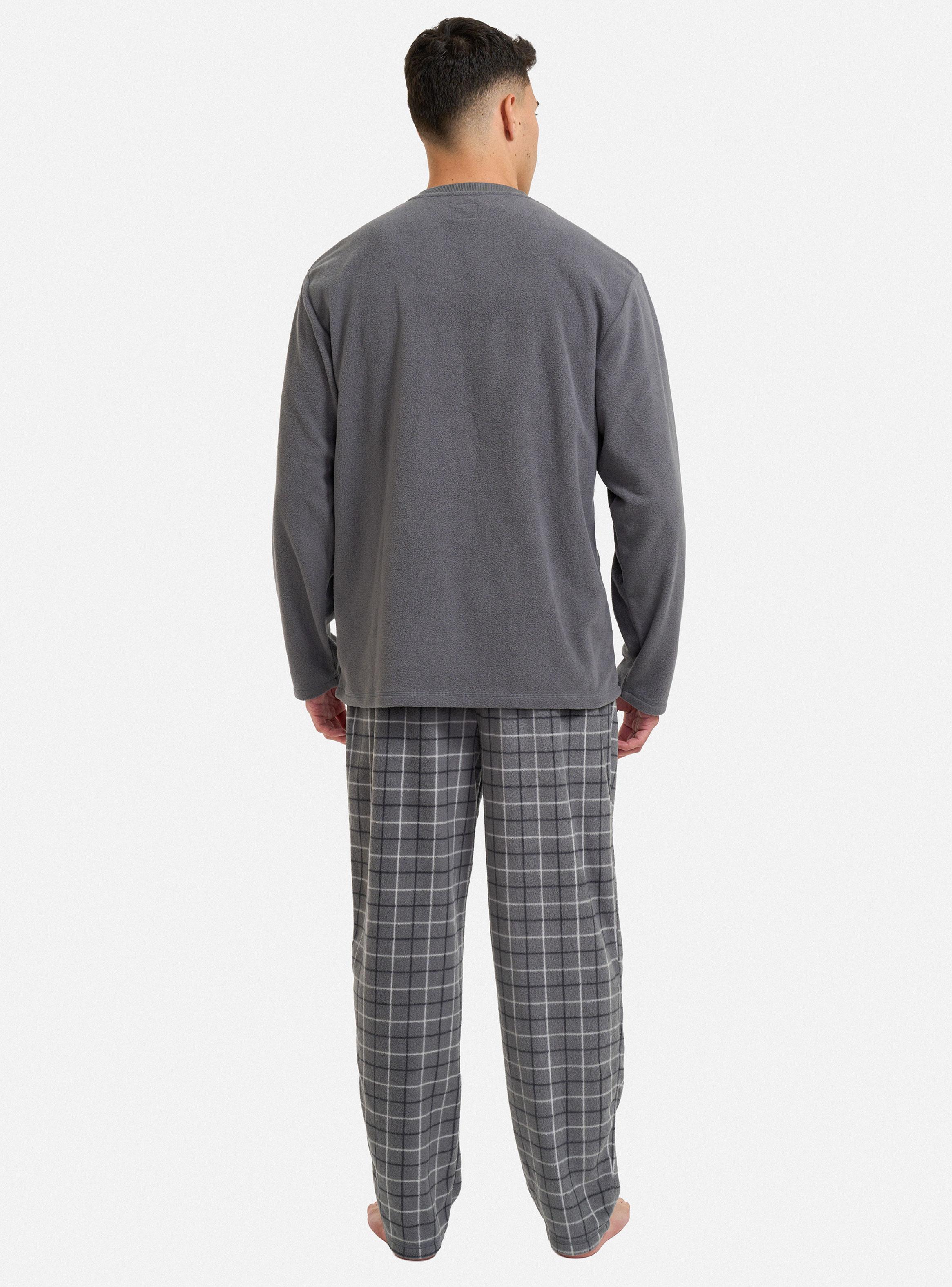 Pijama Largo Térmico Cuello V-1
