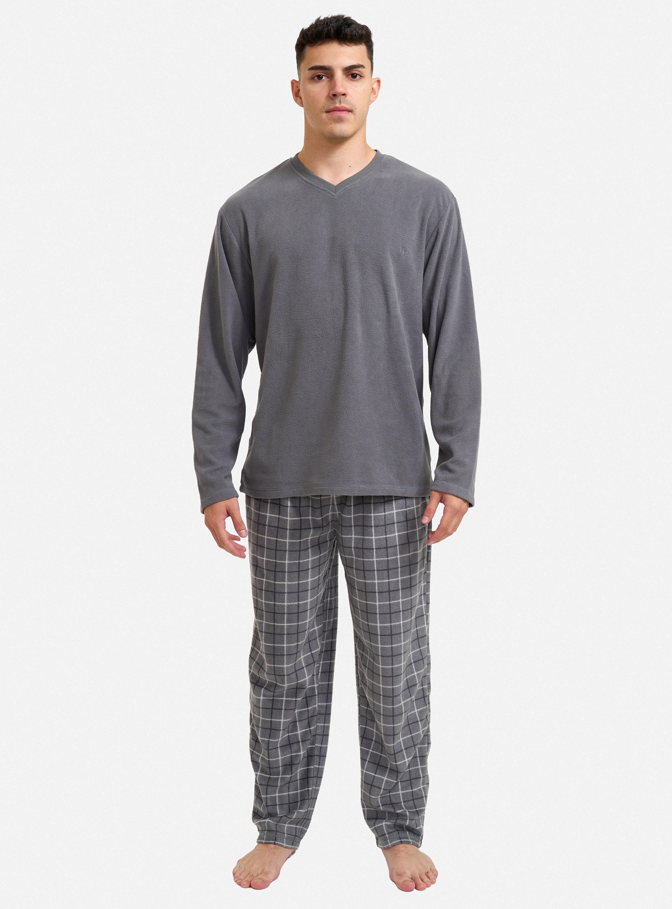 Pijama Largo Térmico Cuello V-0