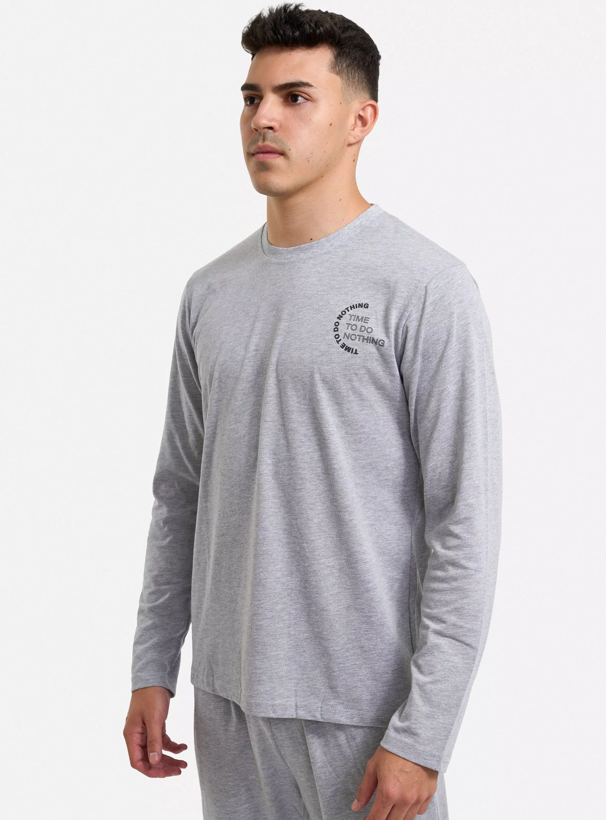 Pijama Largo Algodón Estampado-2