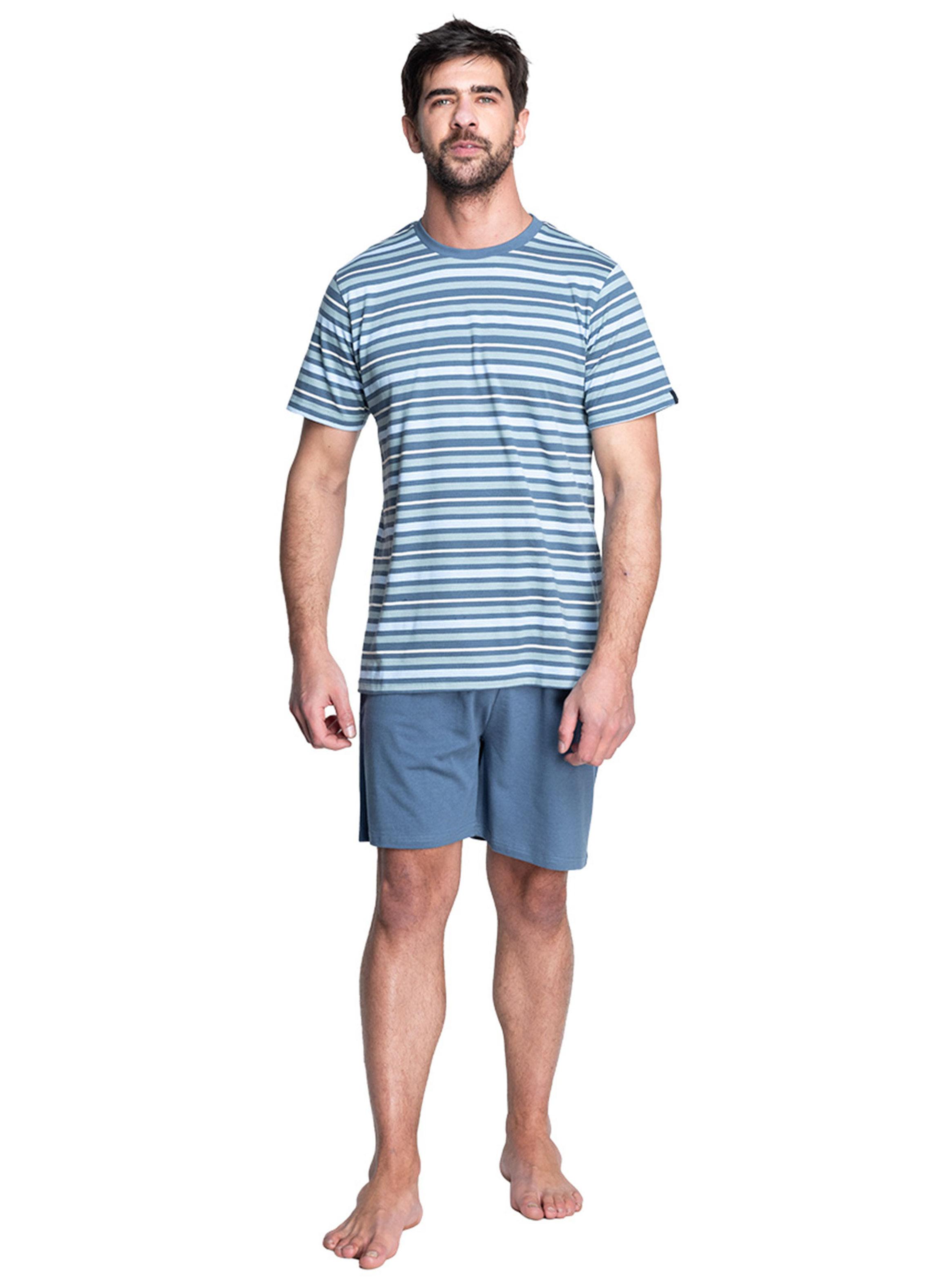 Pijama Print Rayas Corta-3