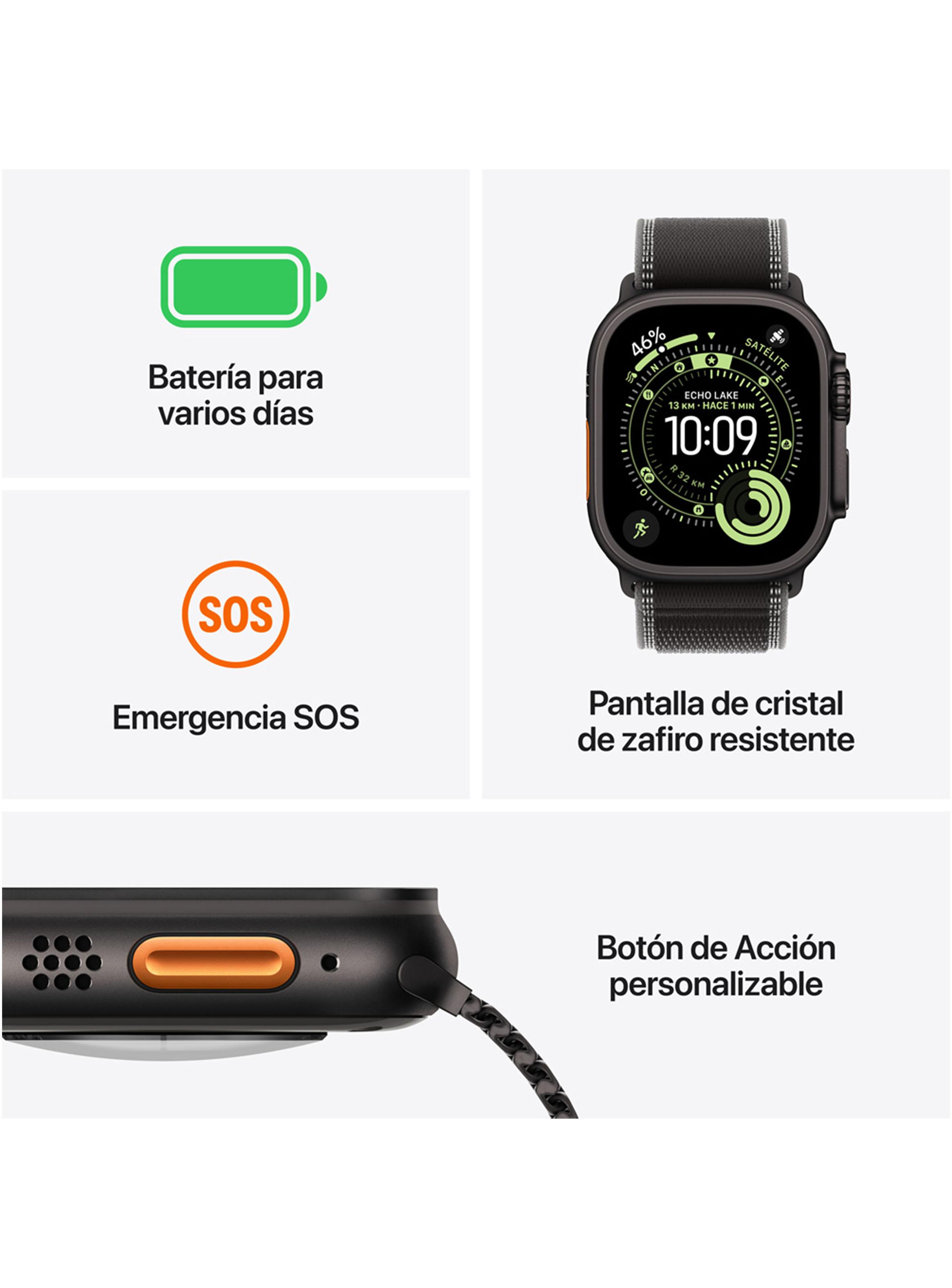 Apple Watch Ultra 3 49mm Natural Titanium Alpine Talla M-2