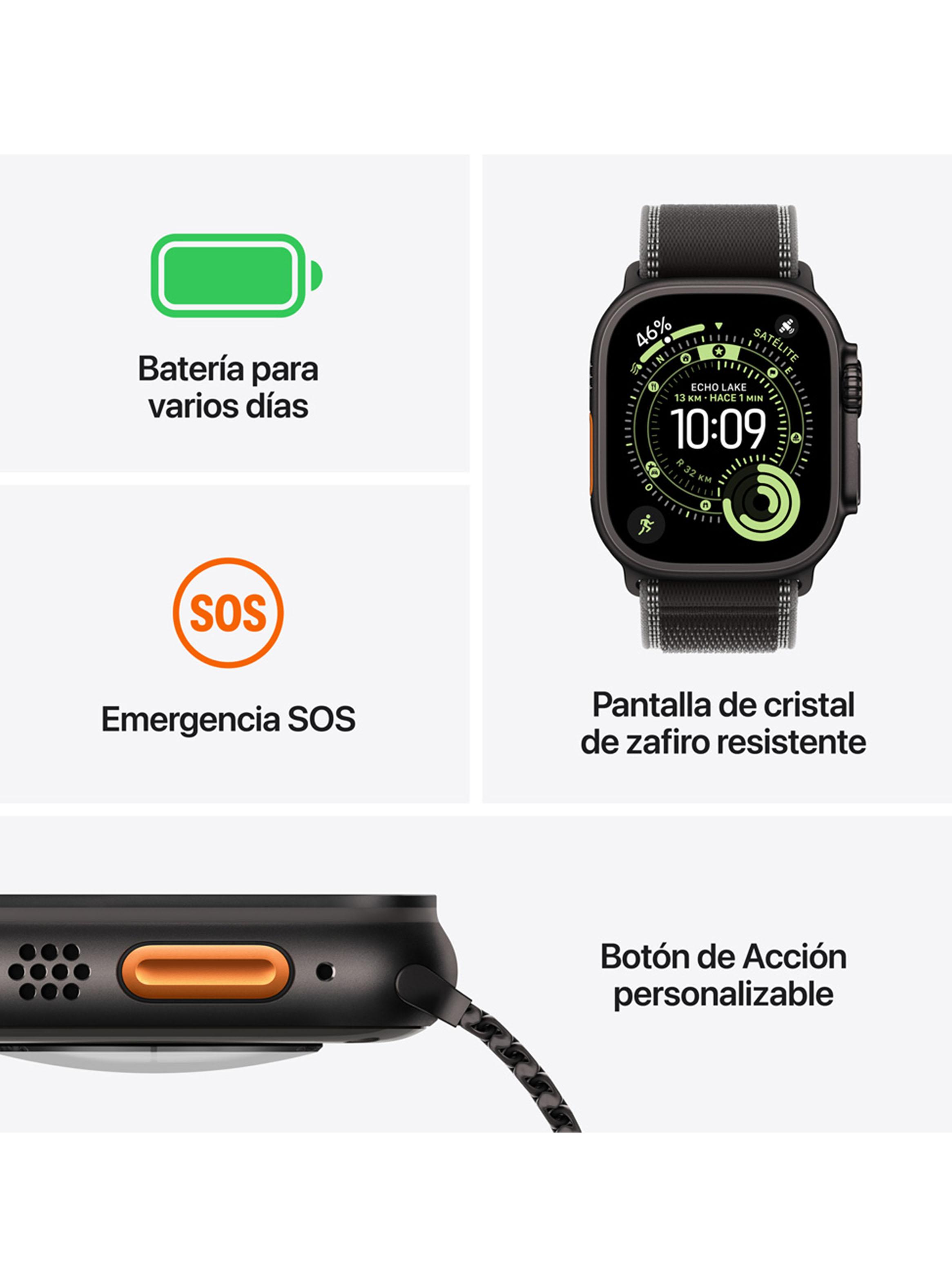 Apple Watch Ultra 3 49mm Natural Titanium Alpine Talla L-2