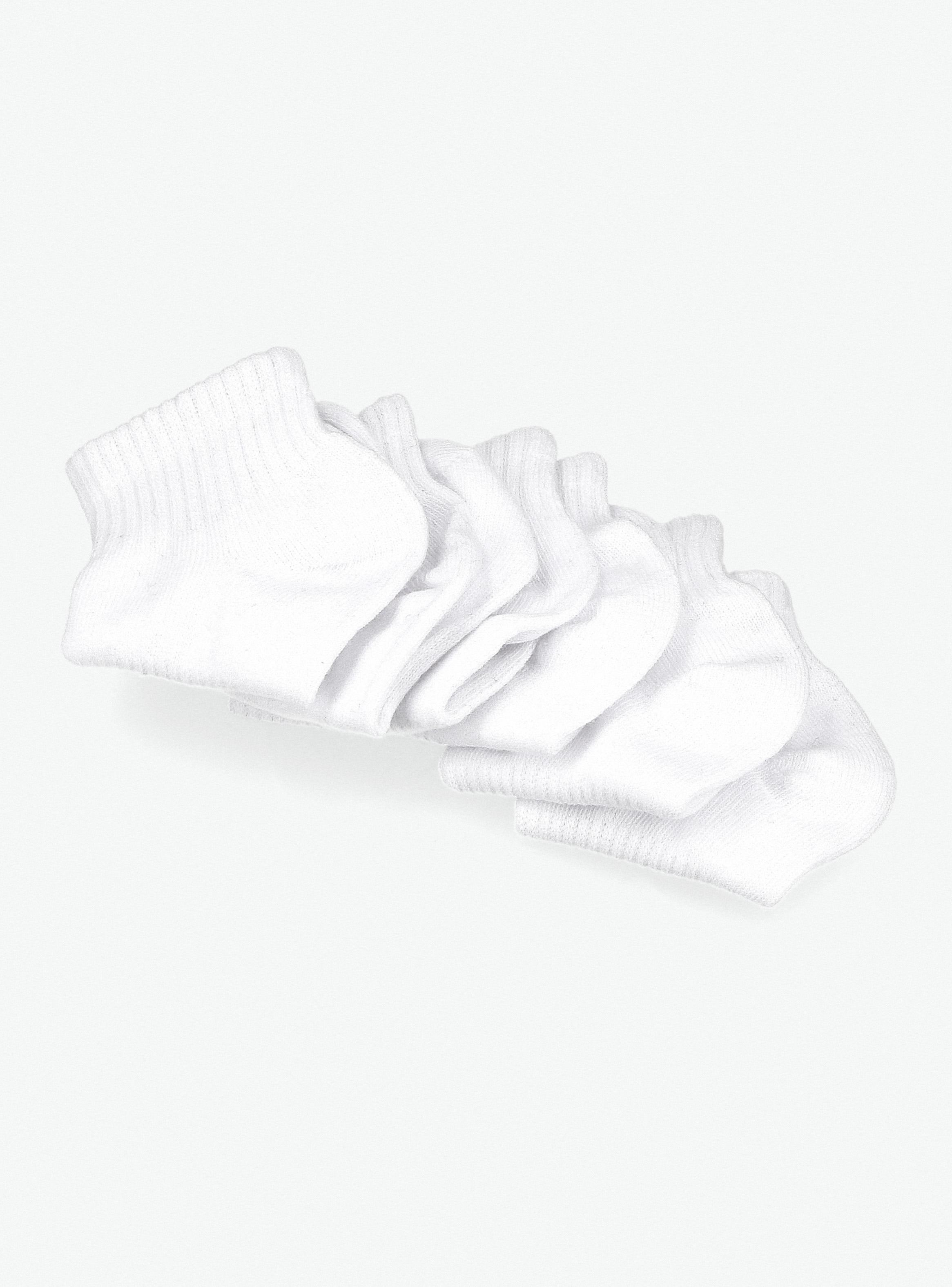 Calcetines Color Blanco Escolar para Niñas y Niños-2