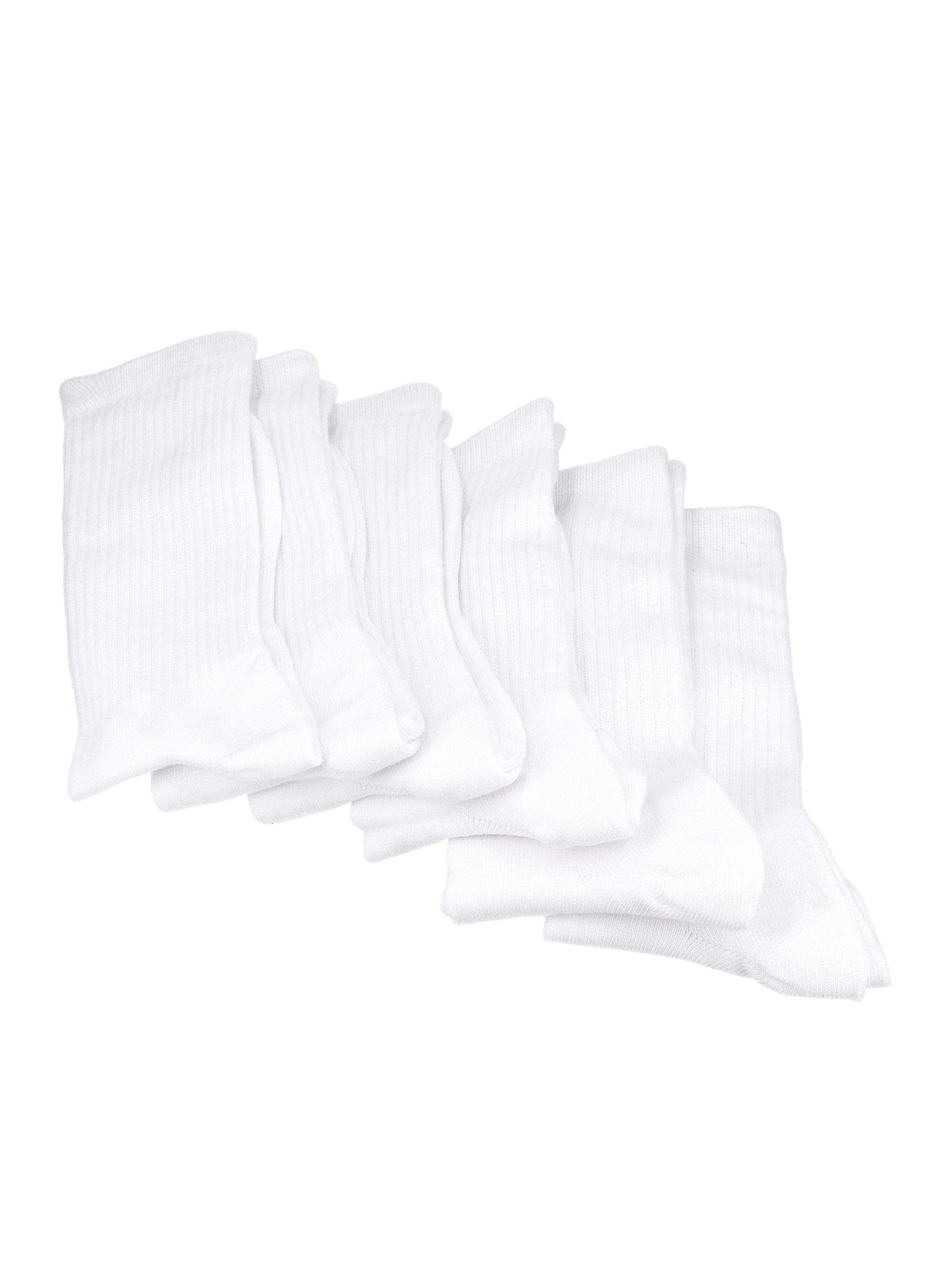 Calcetines Pack Color Blanco Escolar-2