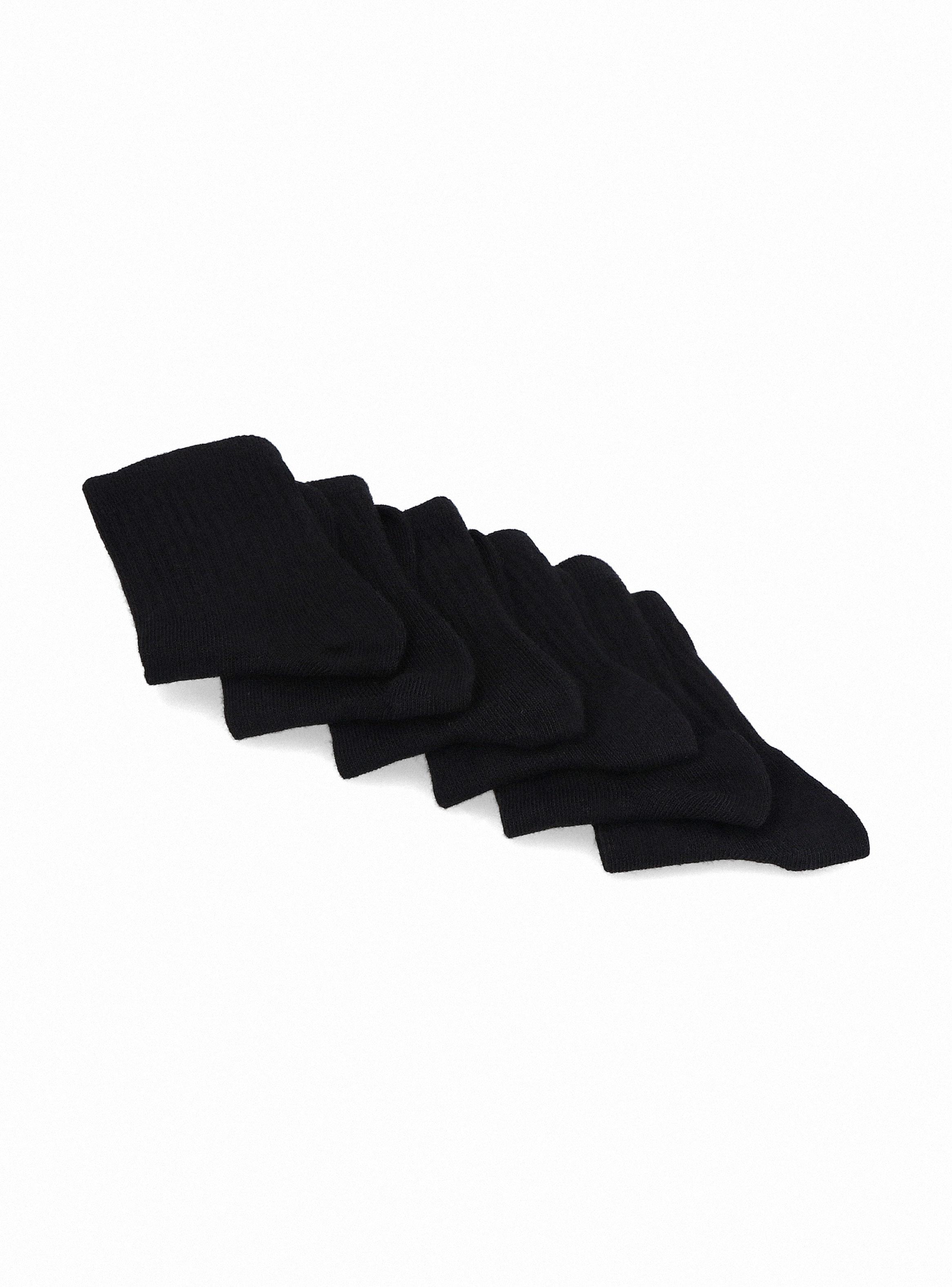 Calcetines Color Negro para Niñas y Niños-2