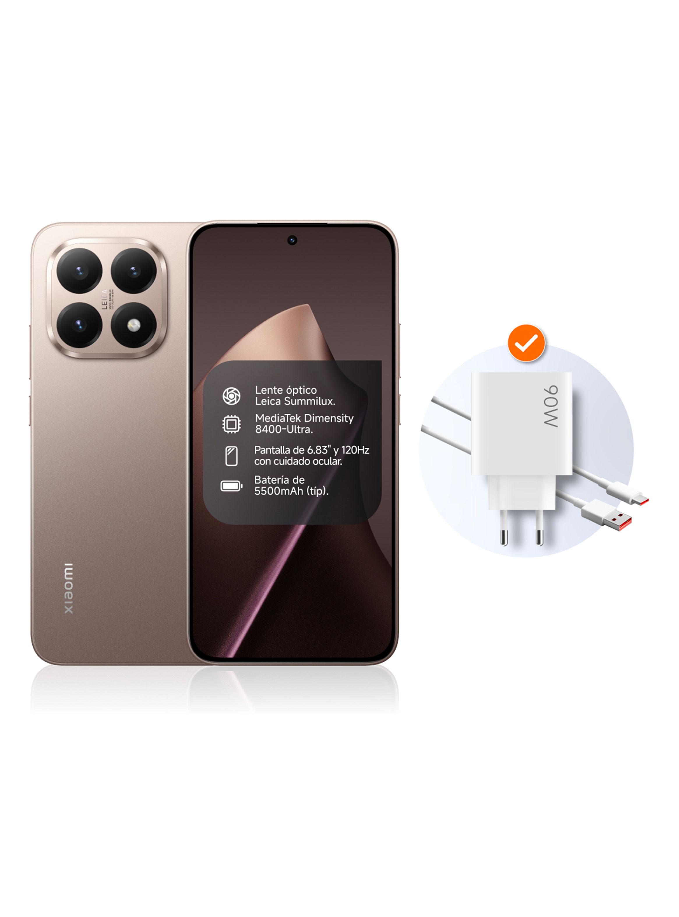Smartphone Xiaomi 15T 5G 512GB 6.83' Rose Gold Liberado + Smartwatch 5 Lite Negro-1