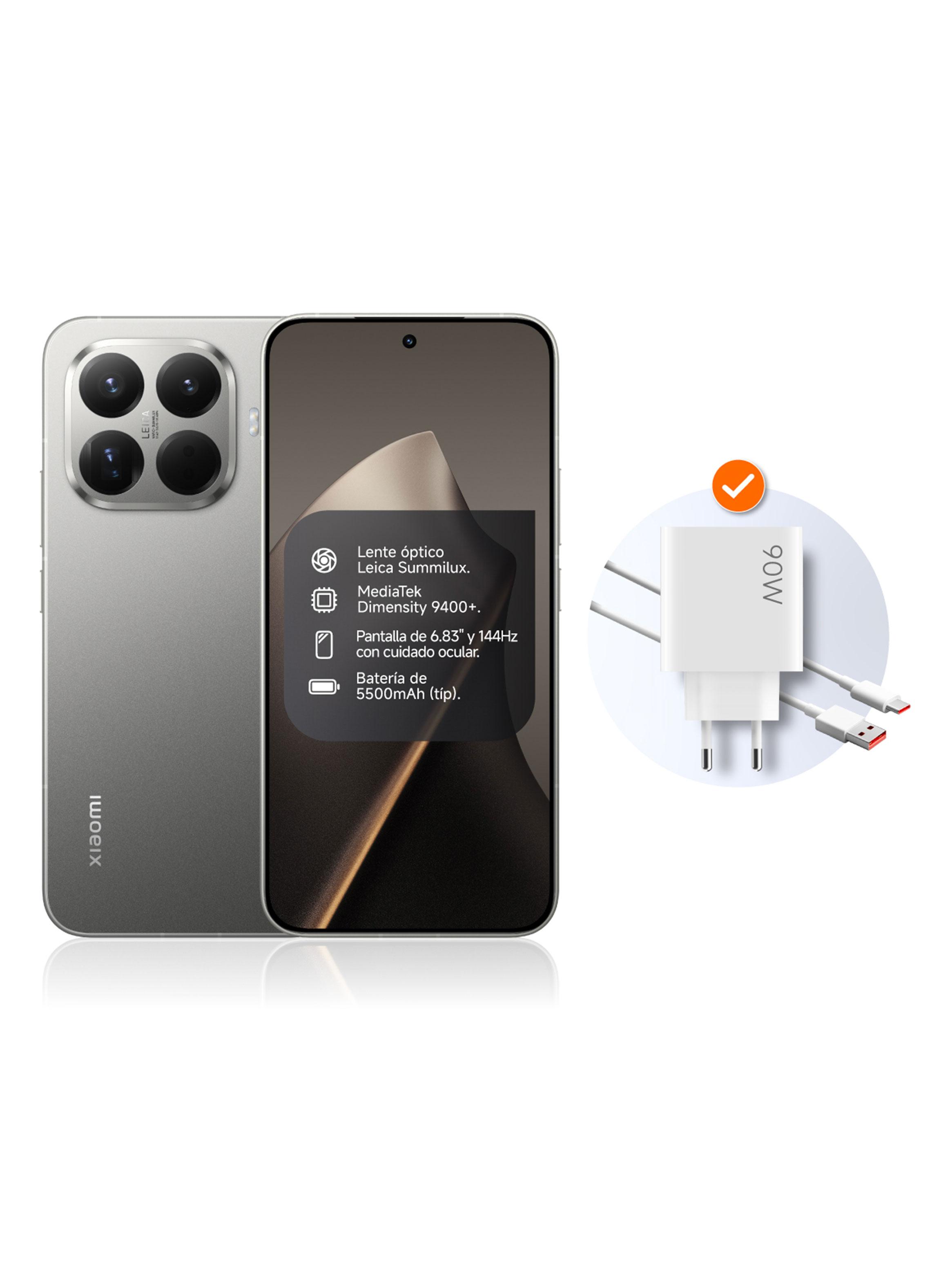 Smartphone Xiaomi 15T Pro 5G 512GB 6.83' Gris Liberado + Audífonos Bluetooth Buds 5 Negro-1