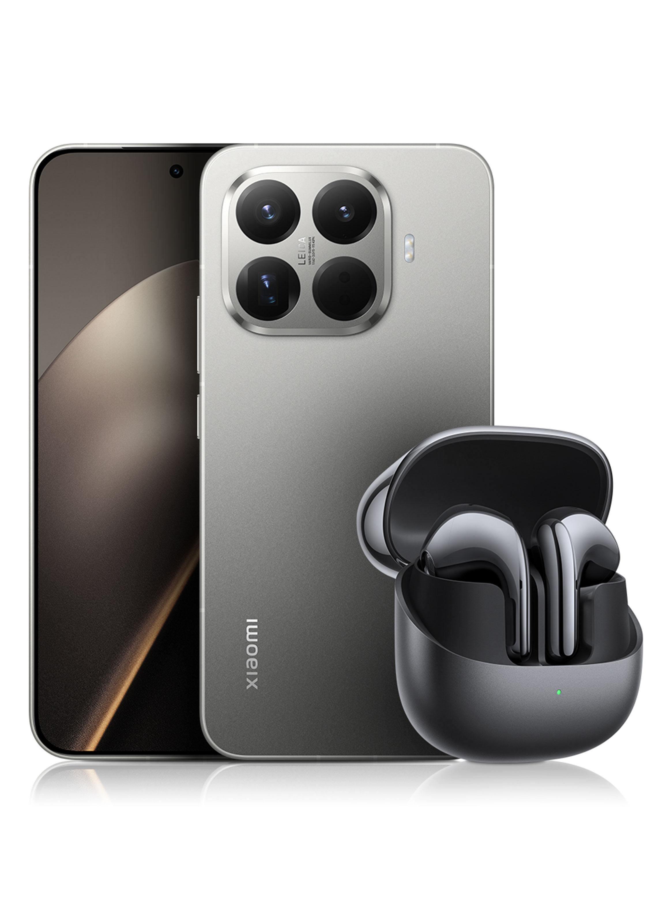 Smartphone Xiaomi 15T Pro 5G 512GB 6.83' Gris Liberado + Audífonos Bluetooth Buds 5 Negro-0