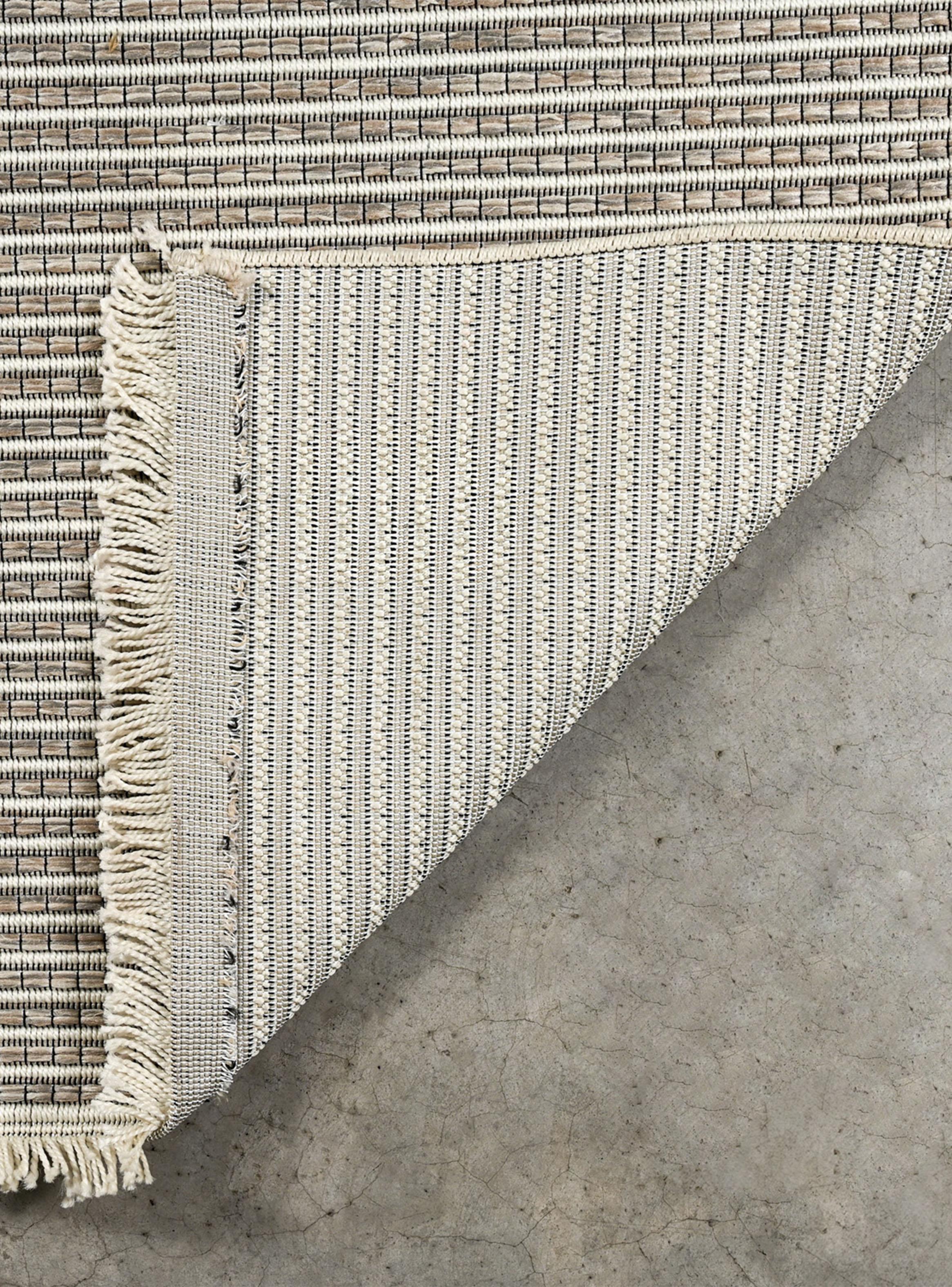 Alfombra Plain Fringes Gris 67x120 cm-2