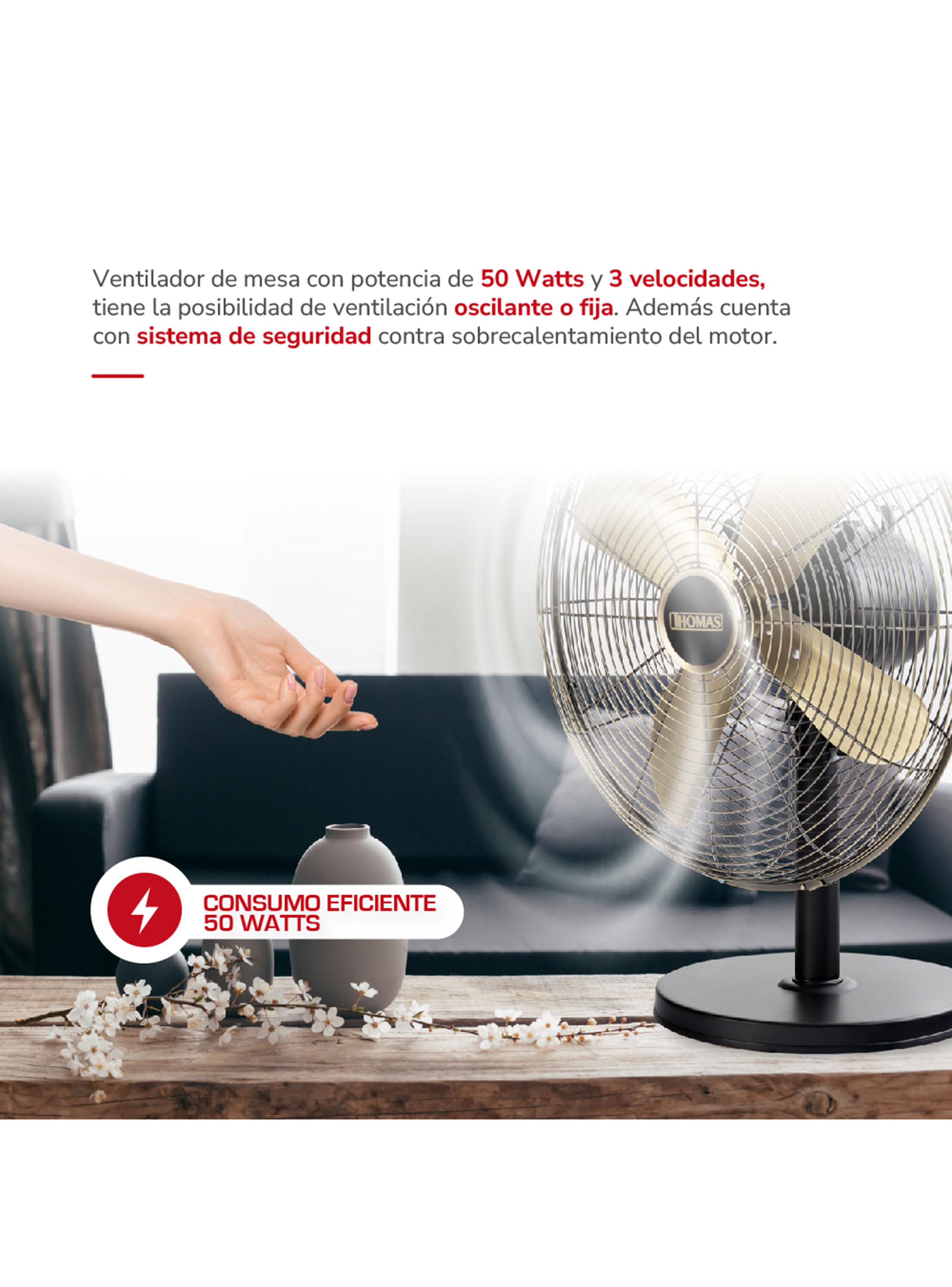 Ventilador de Sobremesa 16'' 50W TH-16BNM-4