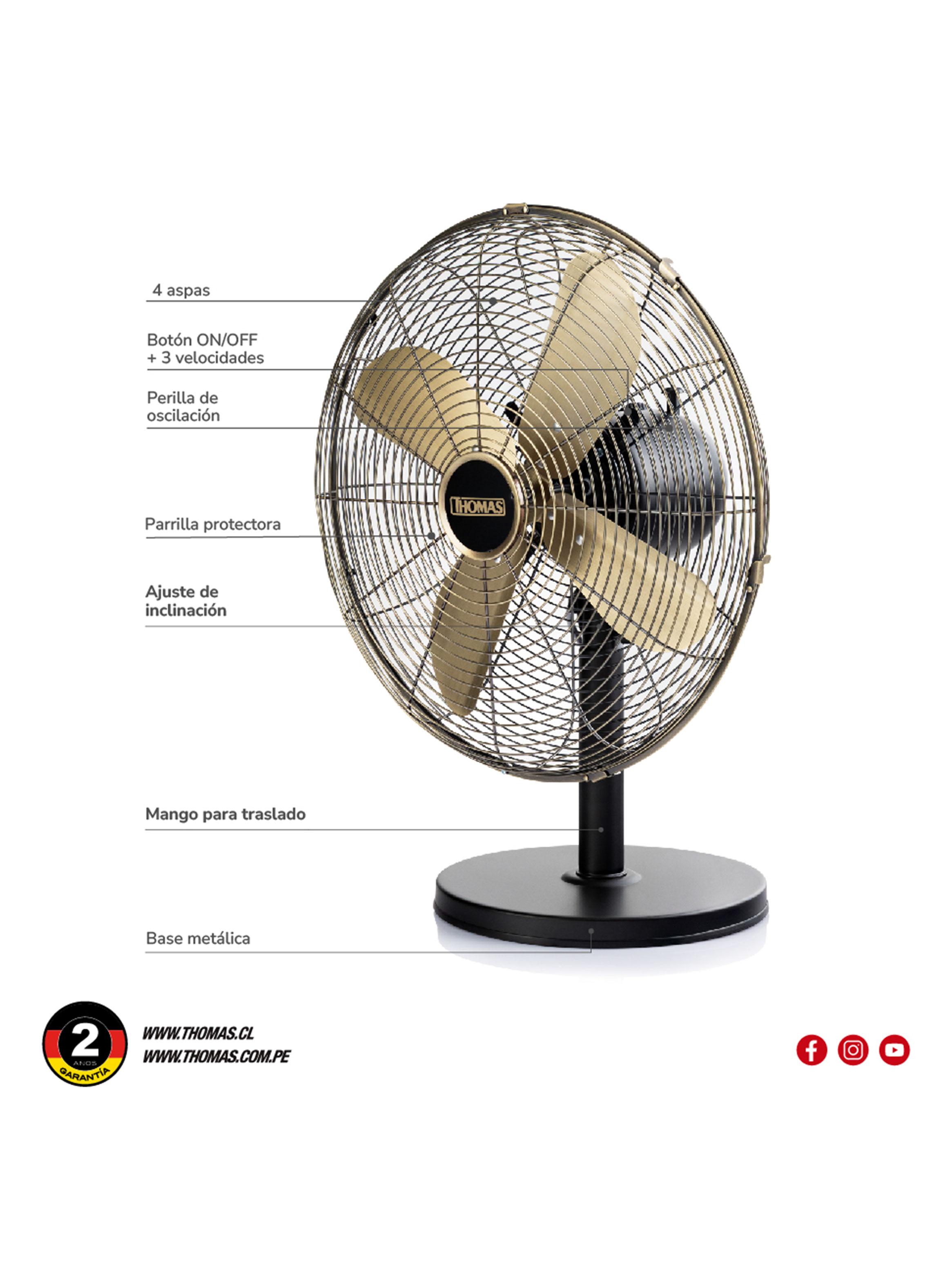 Ventilador de Sobremesa 16'' 50W TH-16BNM-2