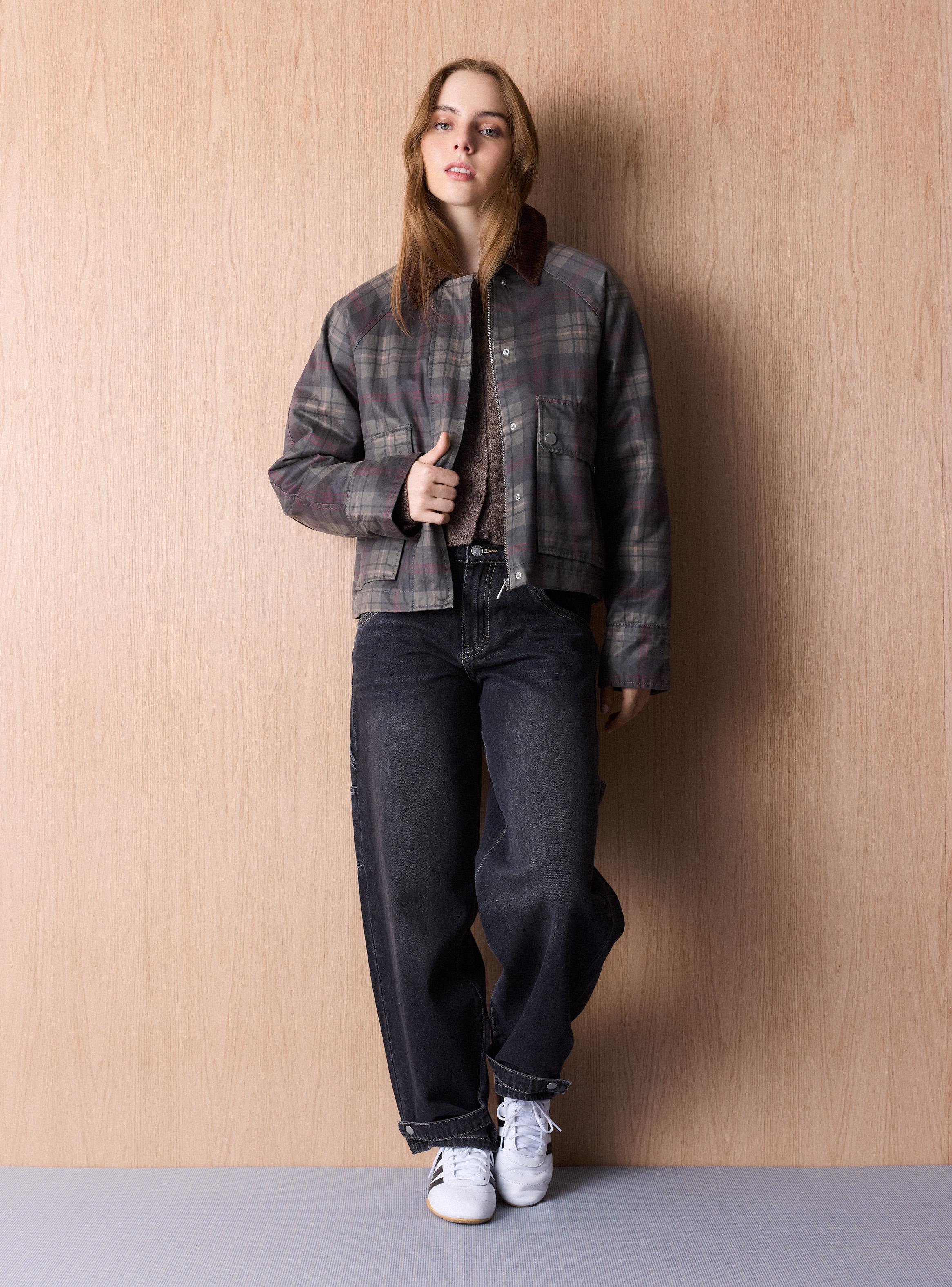 Chaqueta Tipo Encerada Checks-4