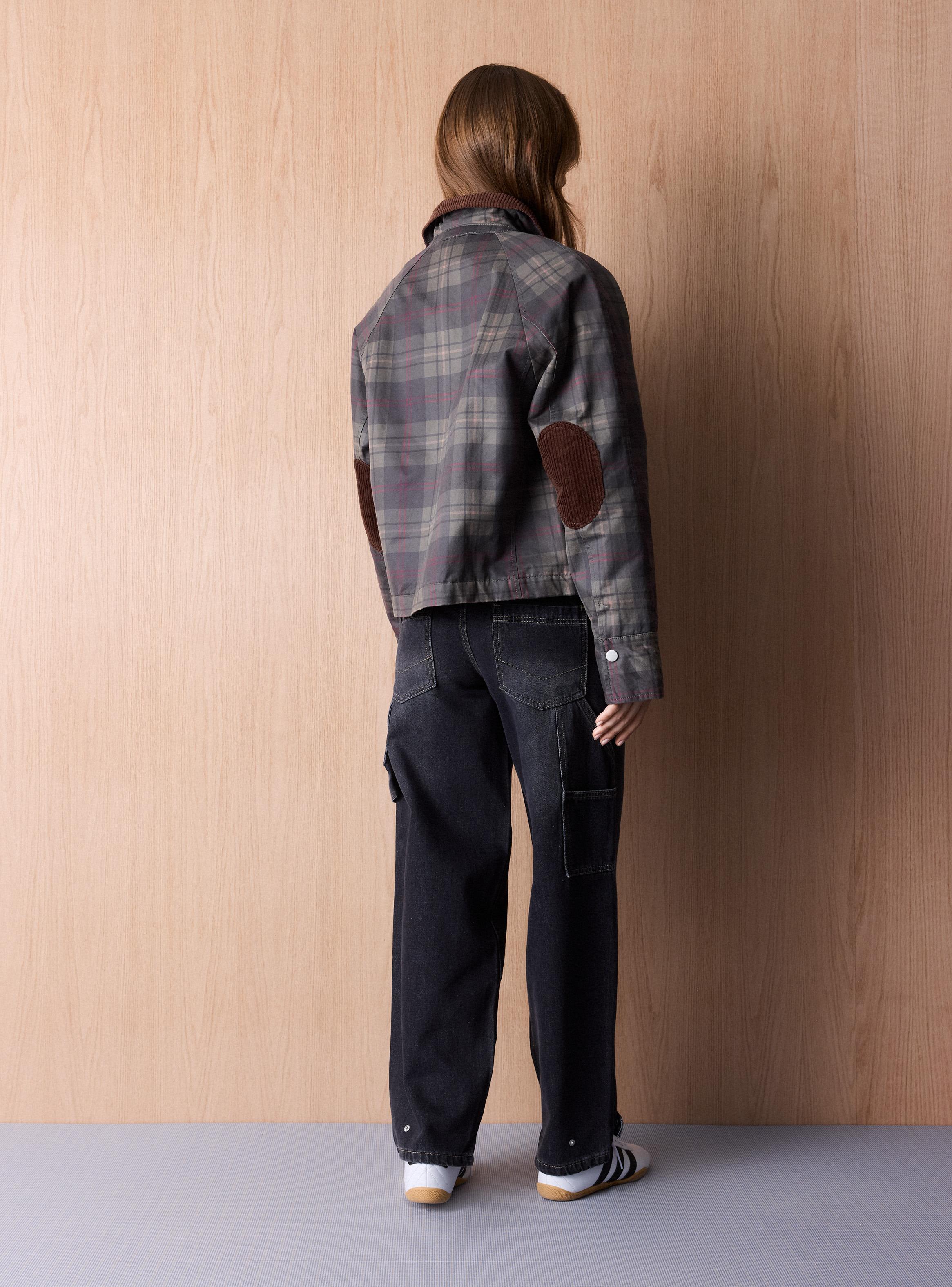 Chaqueta Tipo Encerada Checks-5