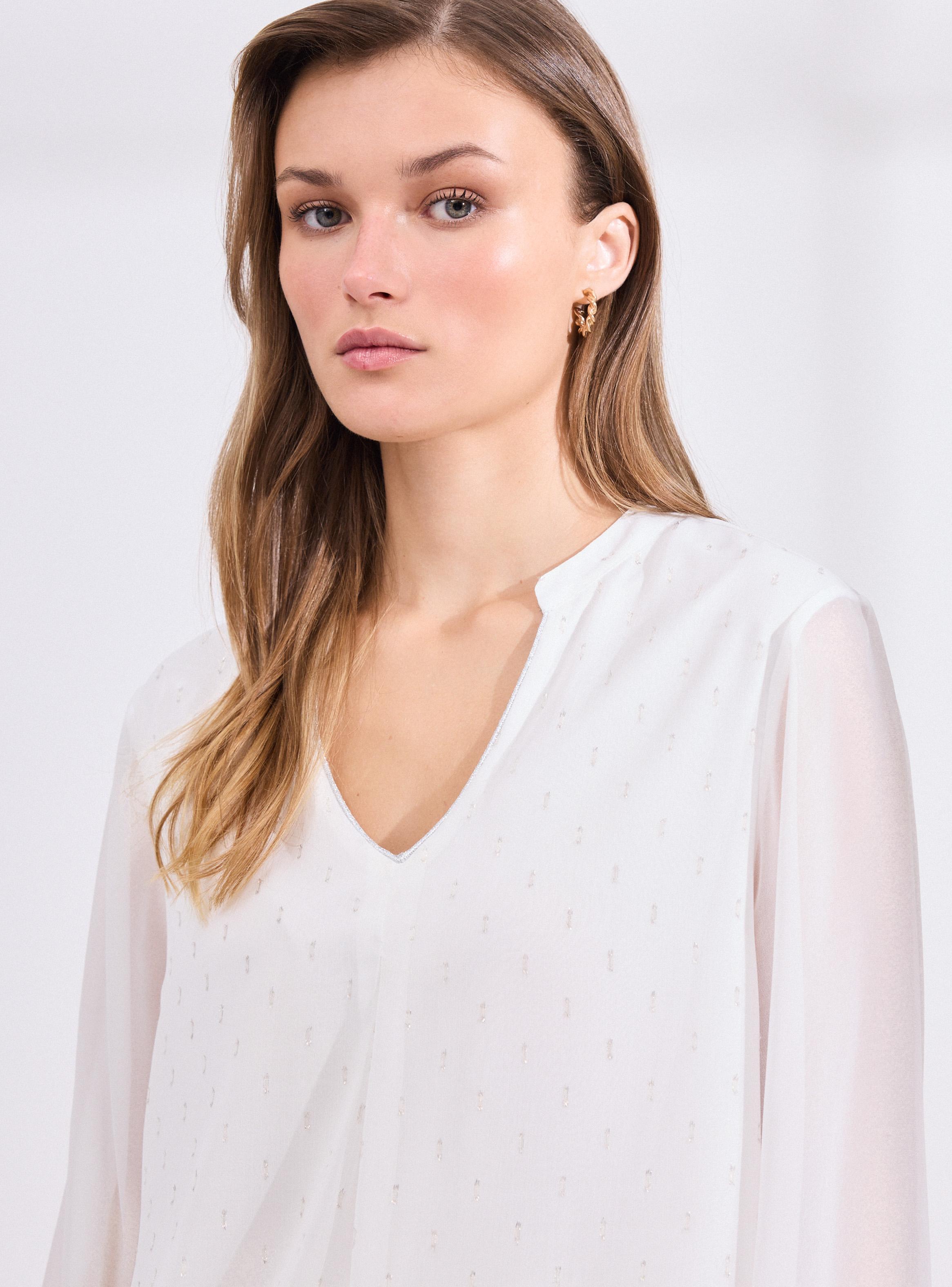 Polera Mezcla de Telas Full Estampada-2