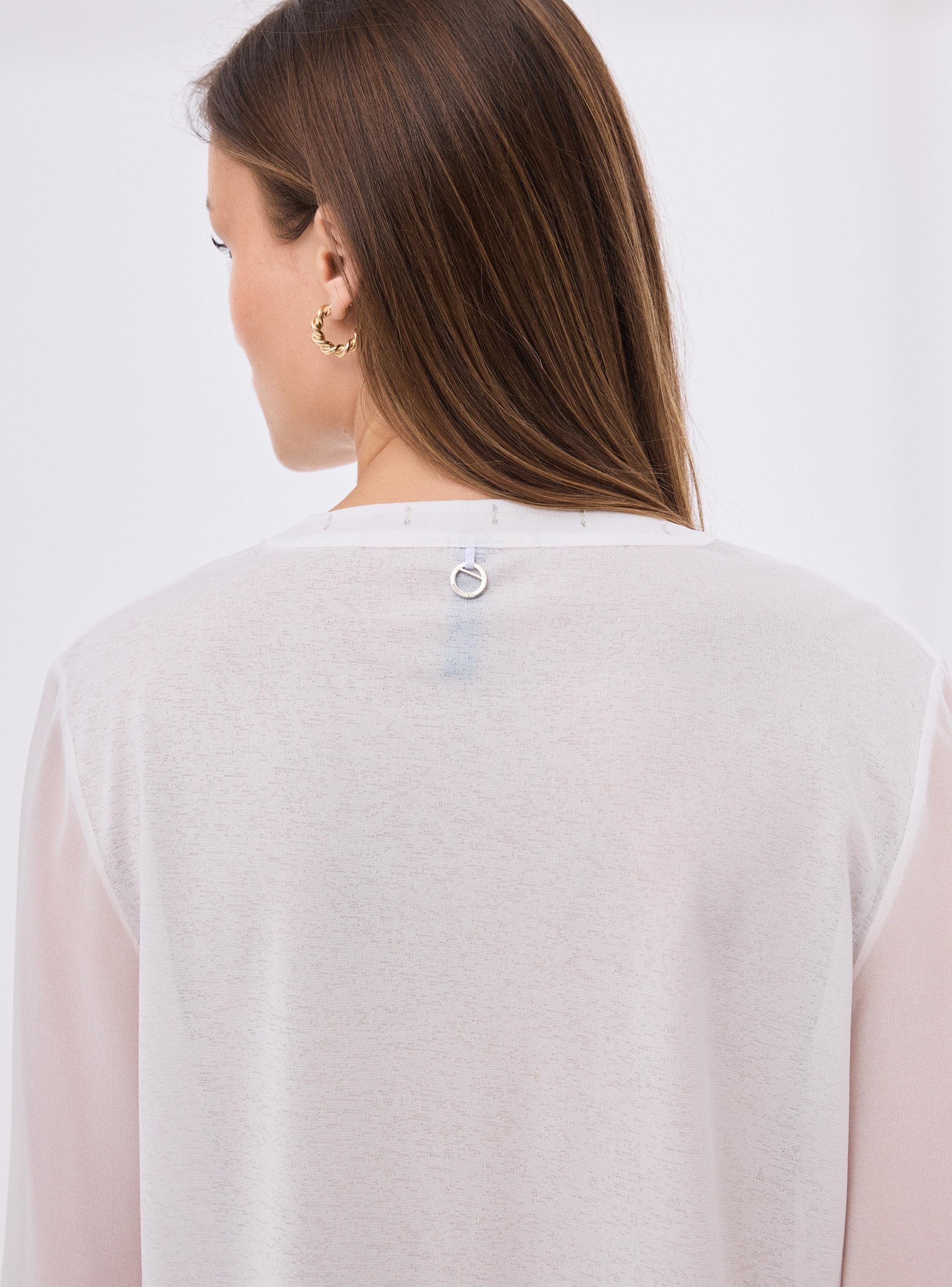 Polera Mezcla de Telas Full Estampada-3