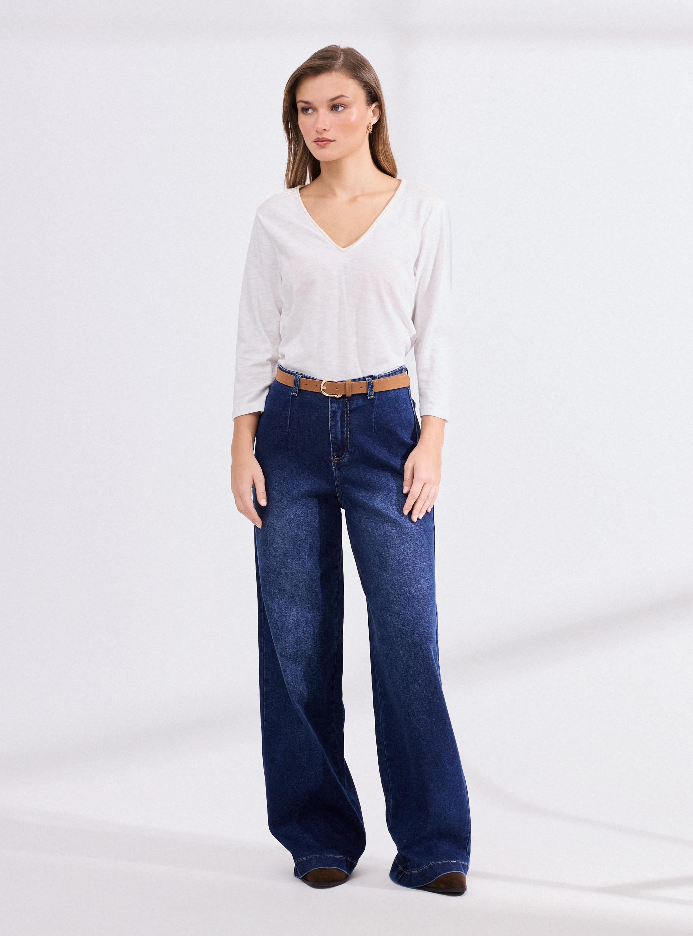 Polera con Detalle Bordado en Escote-4