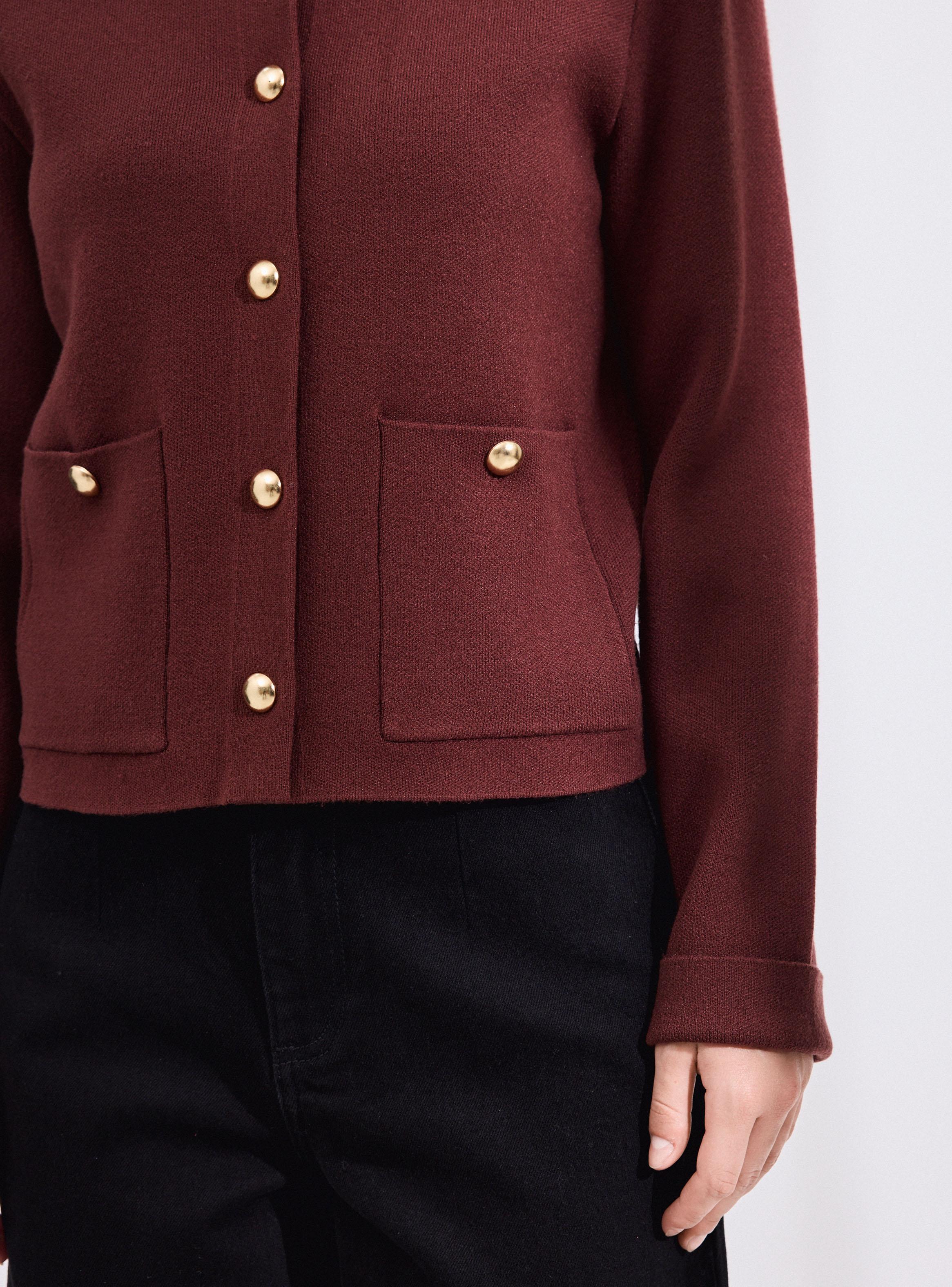 Chaleco con Cuello y Bolsillos-2