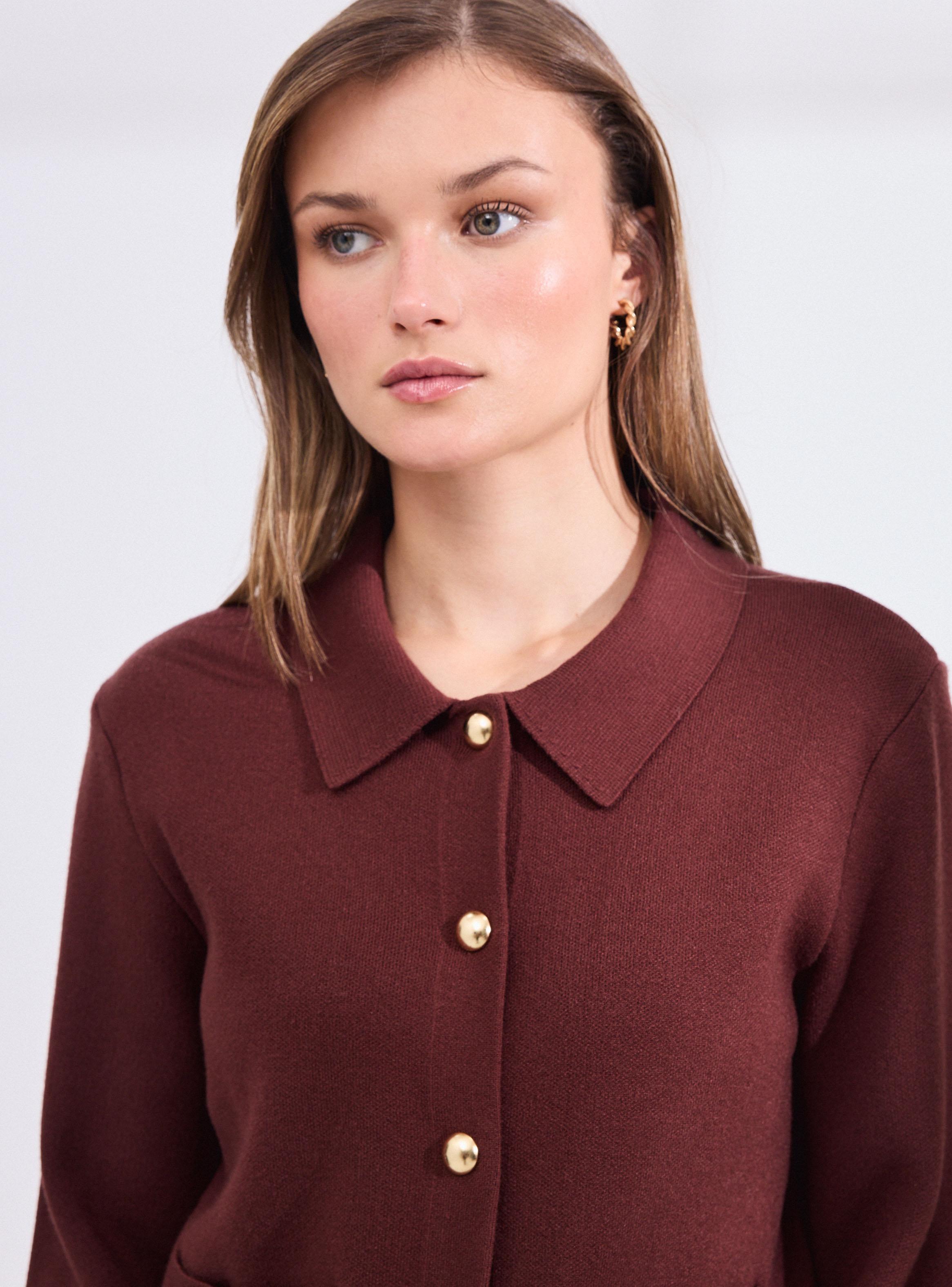 Chaleco con Cuello y Bolsillos-3