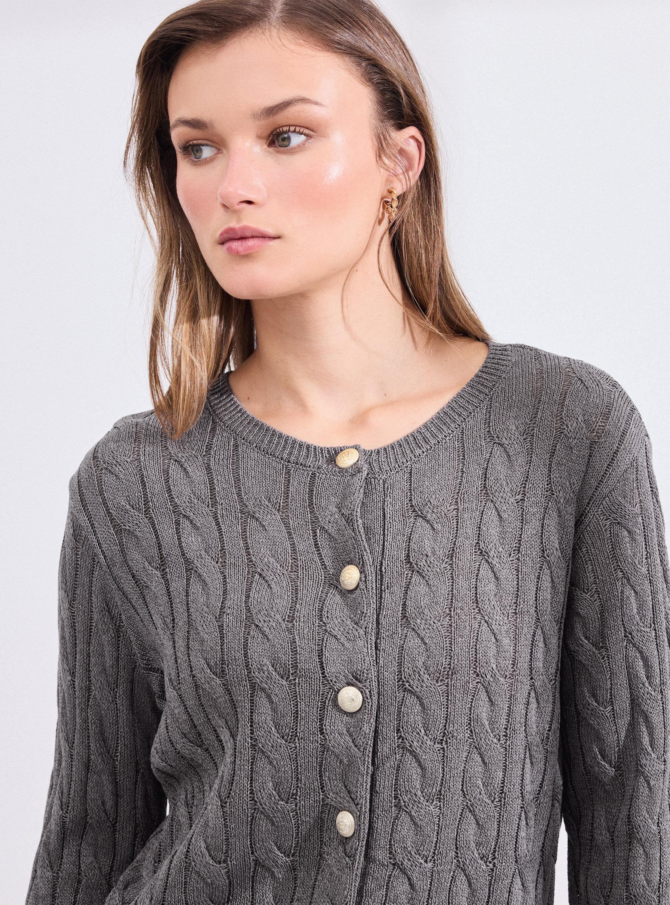 Chaleco Full Trenzado con Botones Náuticos-2