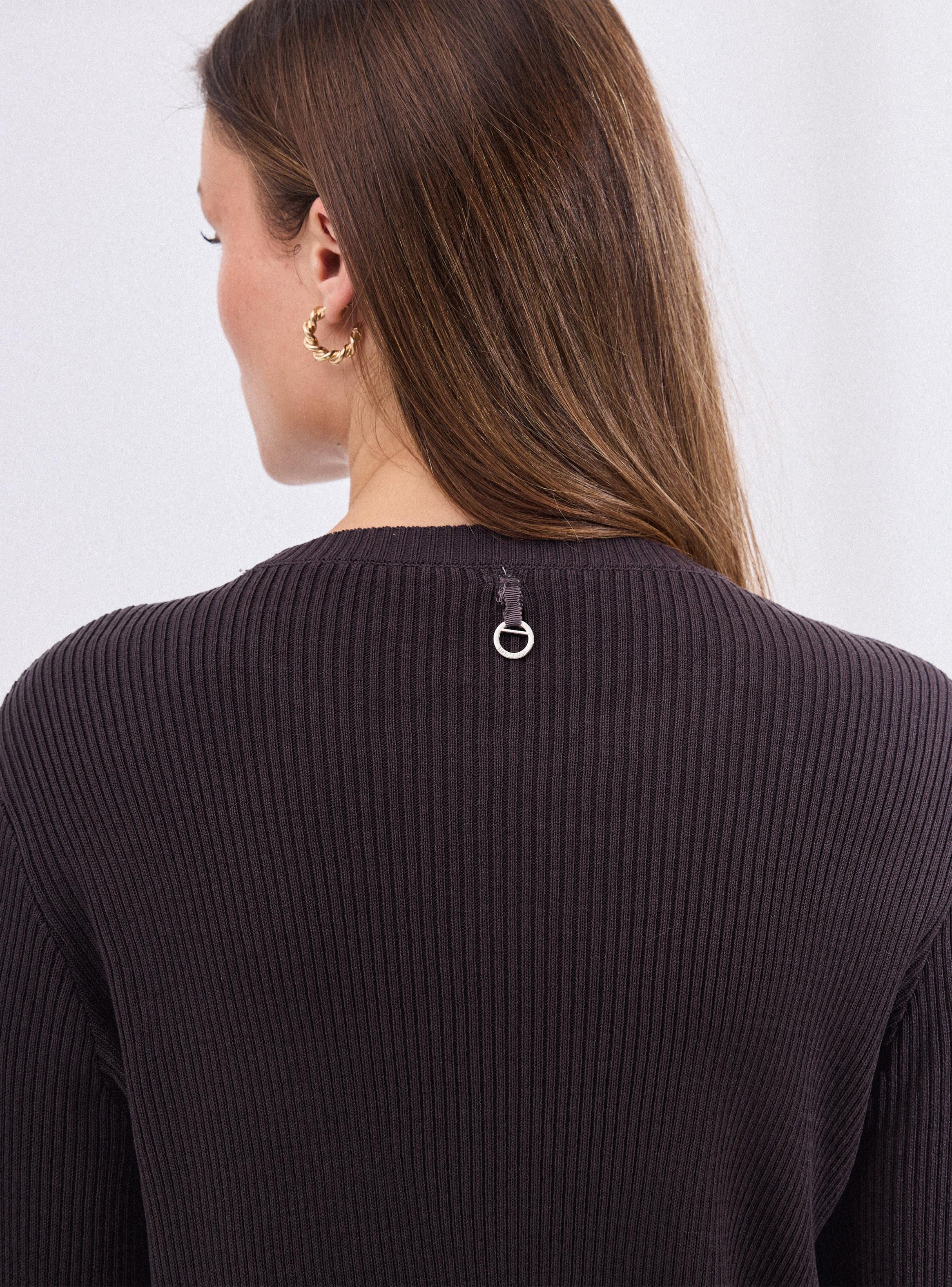 Sweater con Textura de Rombos en Delantero-3