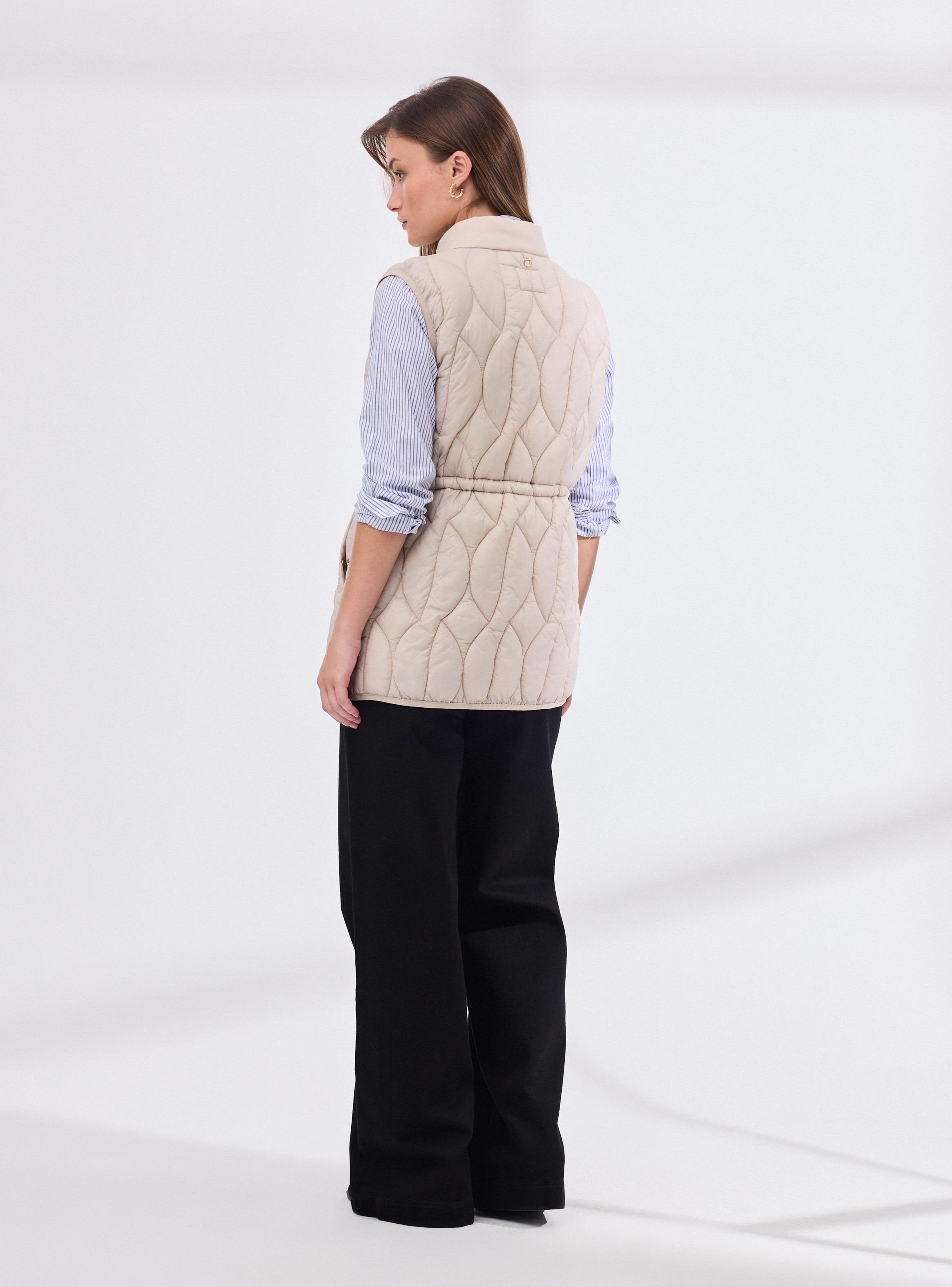 Parka sin Mangas Largo Medio-5