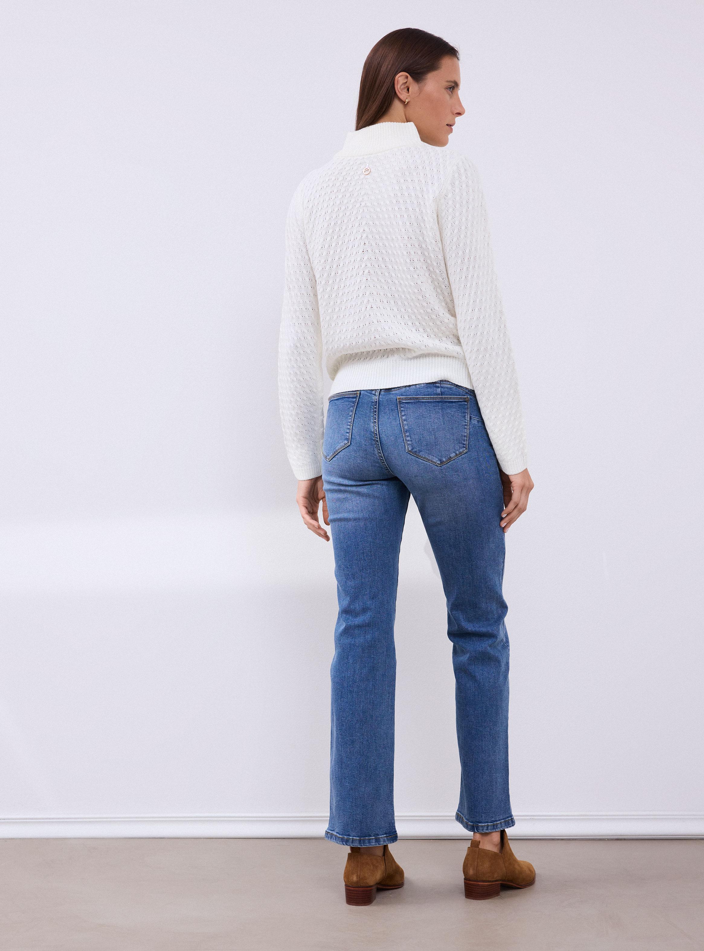 Sweater Cuello Alto con Textura-5