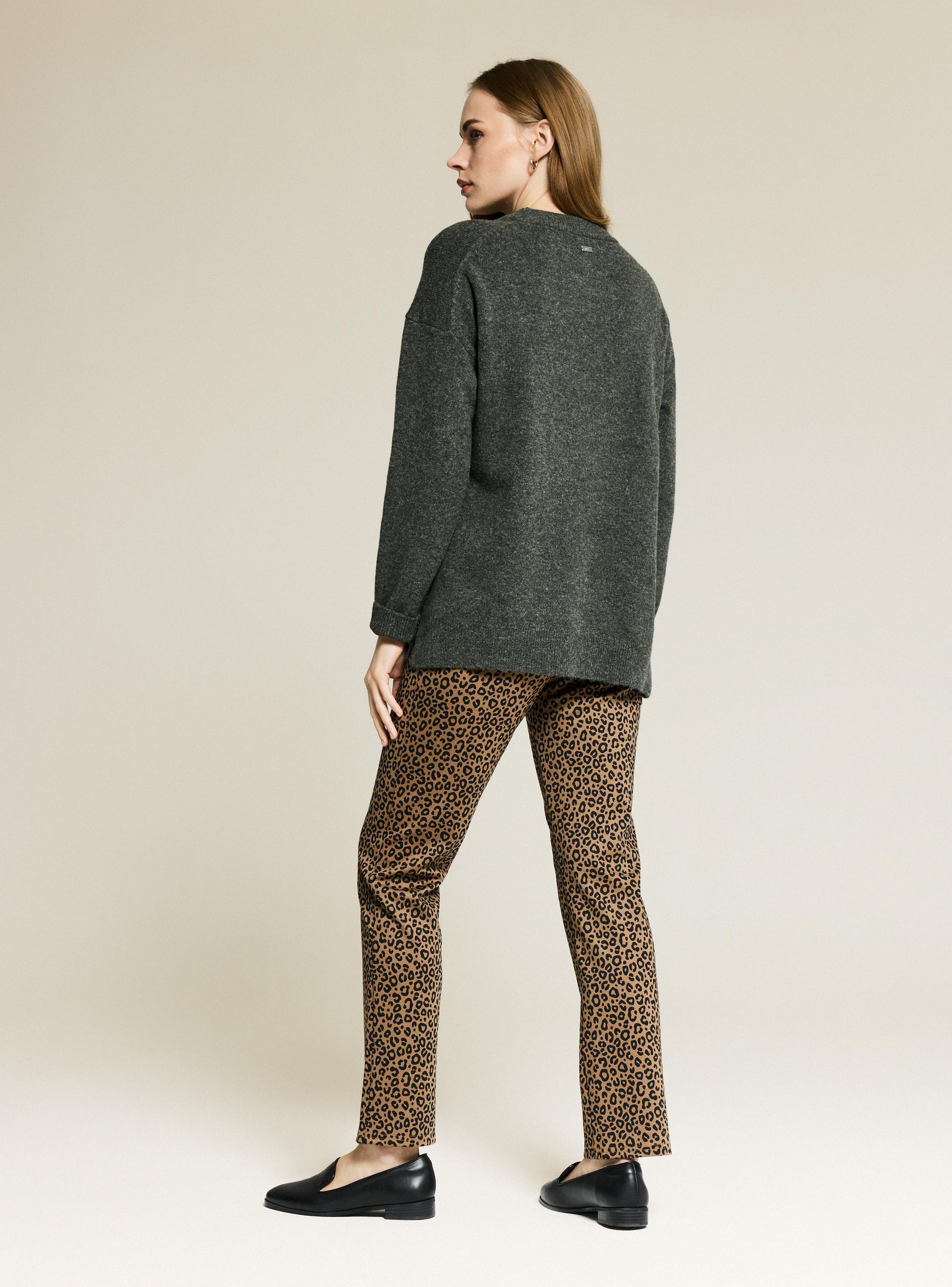 Sweater Corte Frontal Melange-5