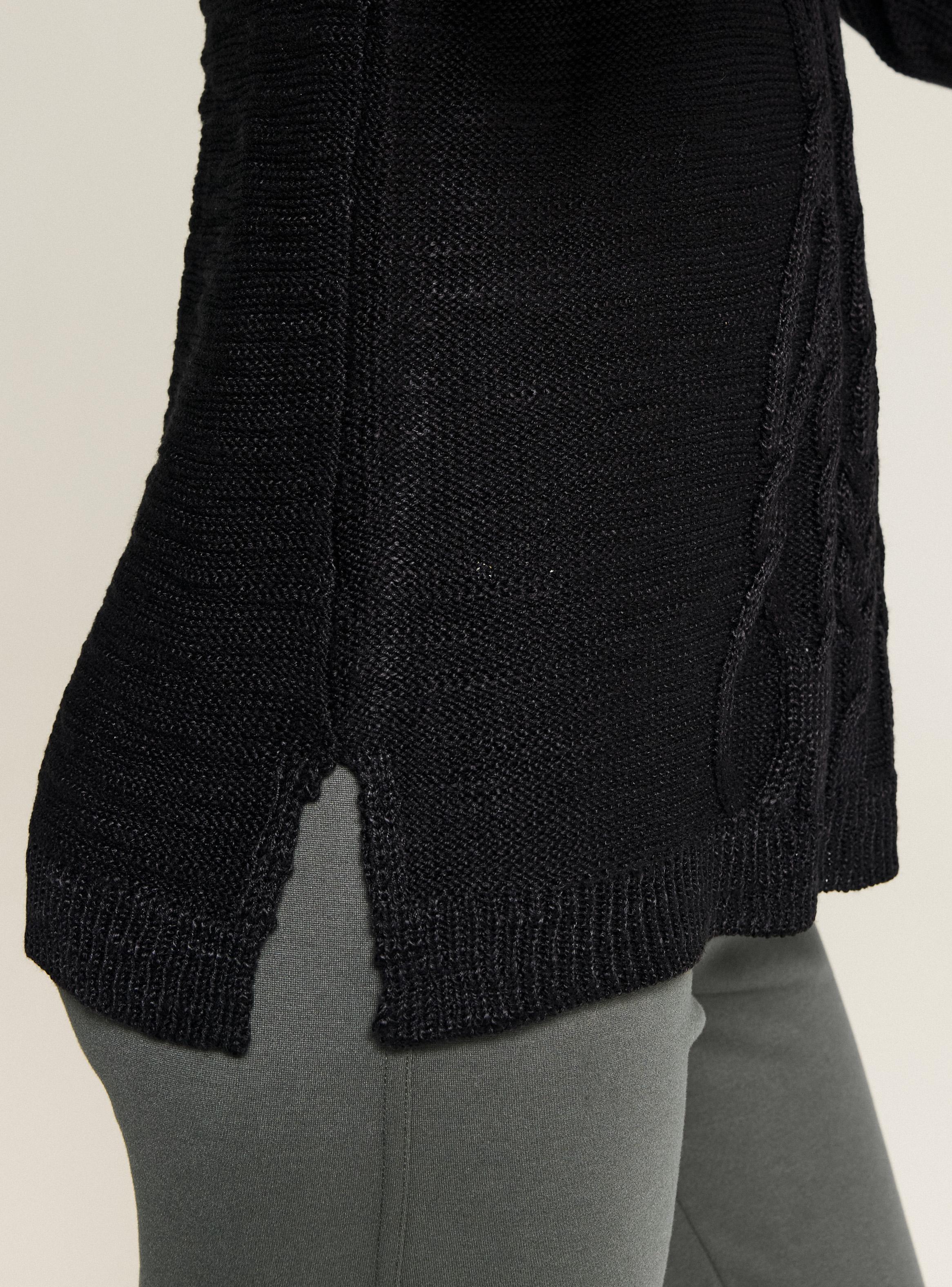 Sweater Trenzado Sólido-3
