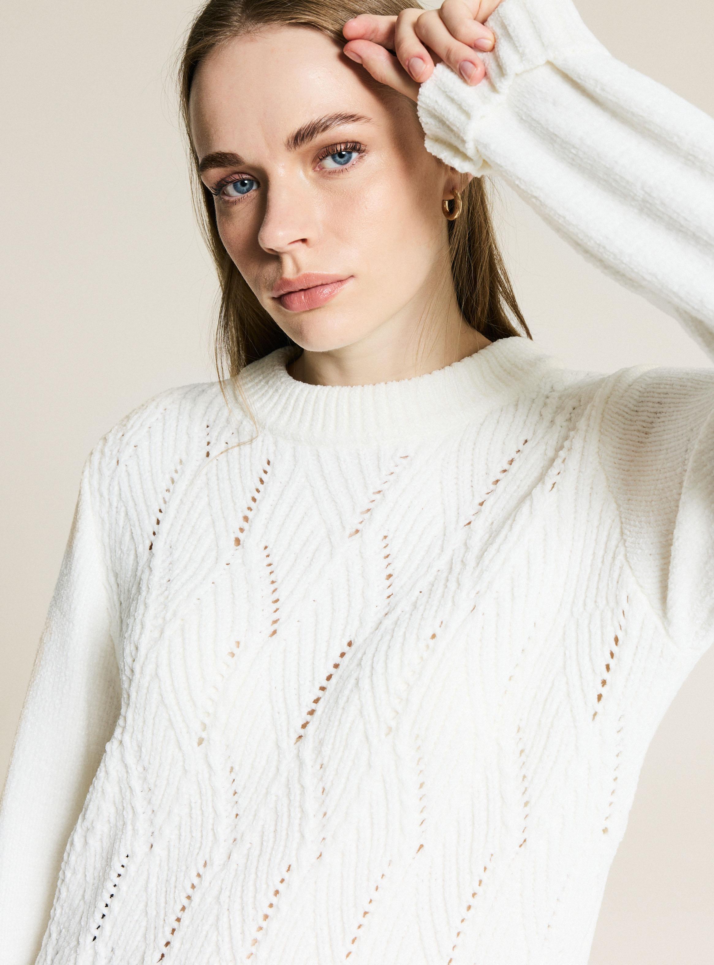 Sweater Chenille Calado Lurex-2