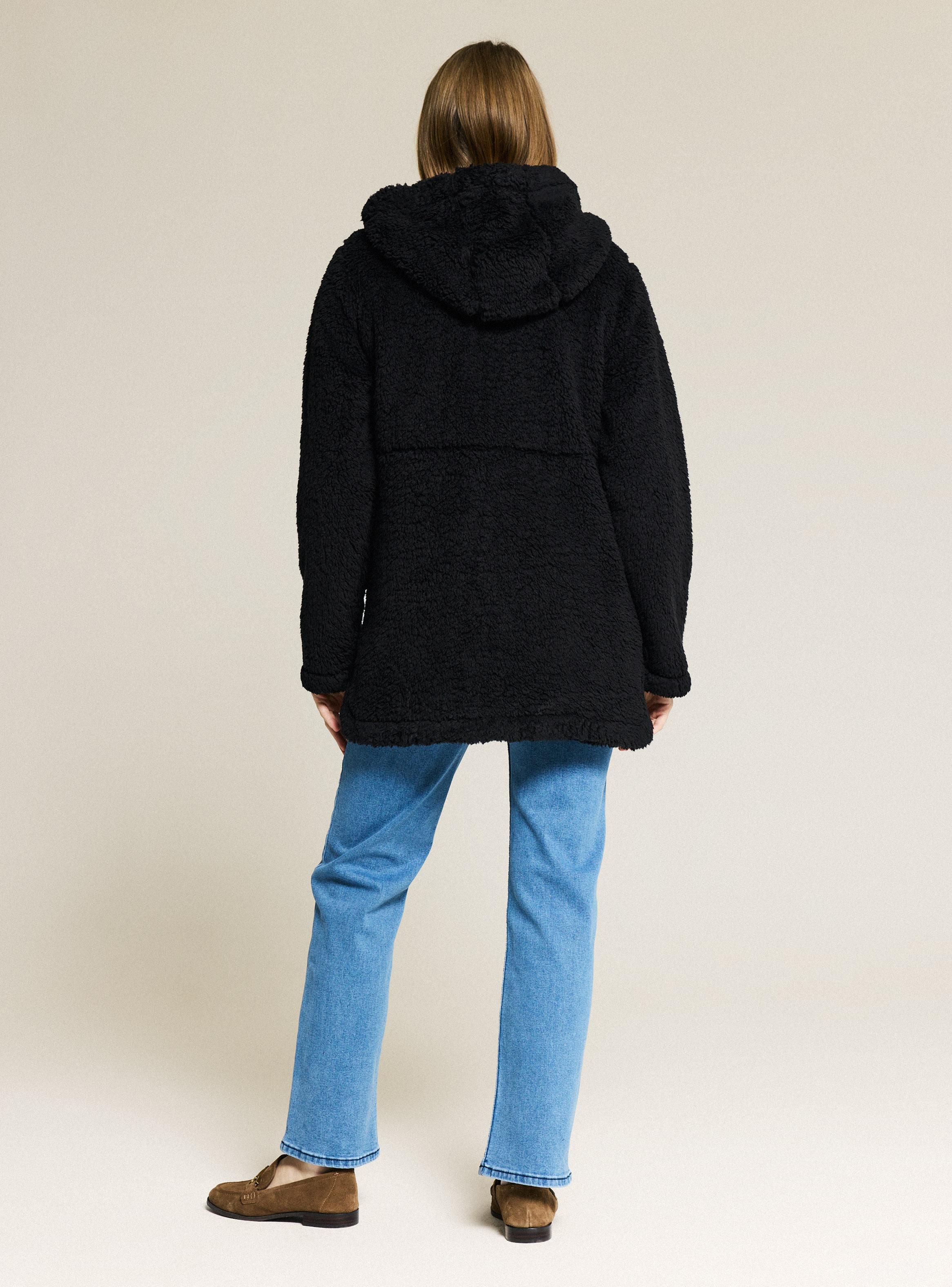 Chaqueta Chiporro Largo Detalles Suede-5