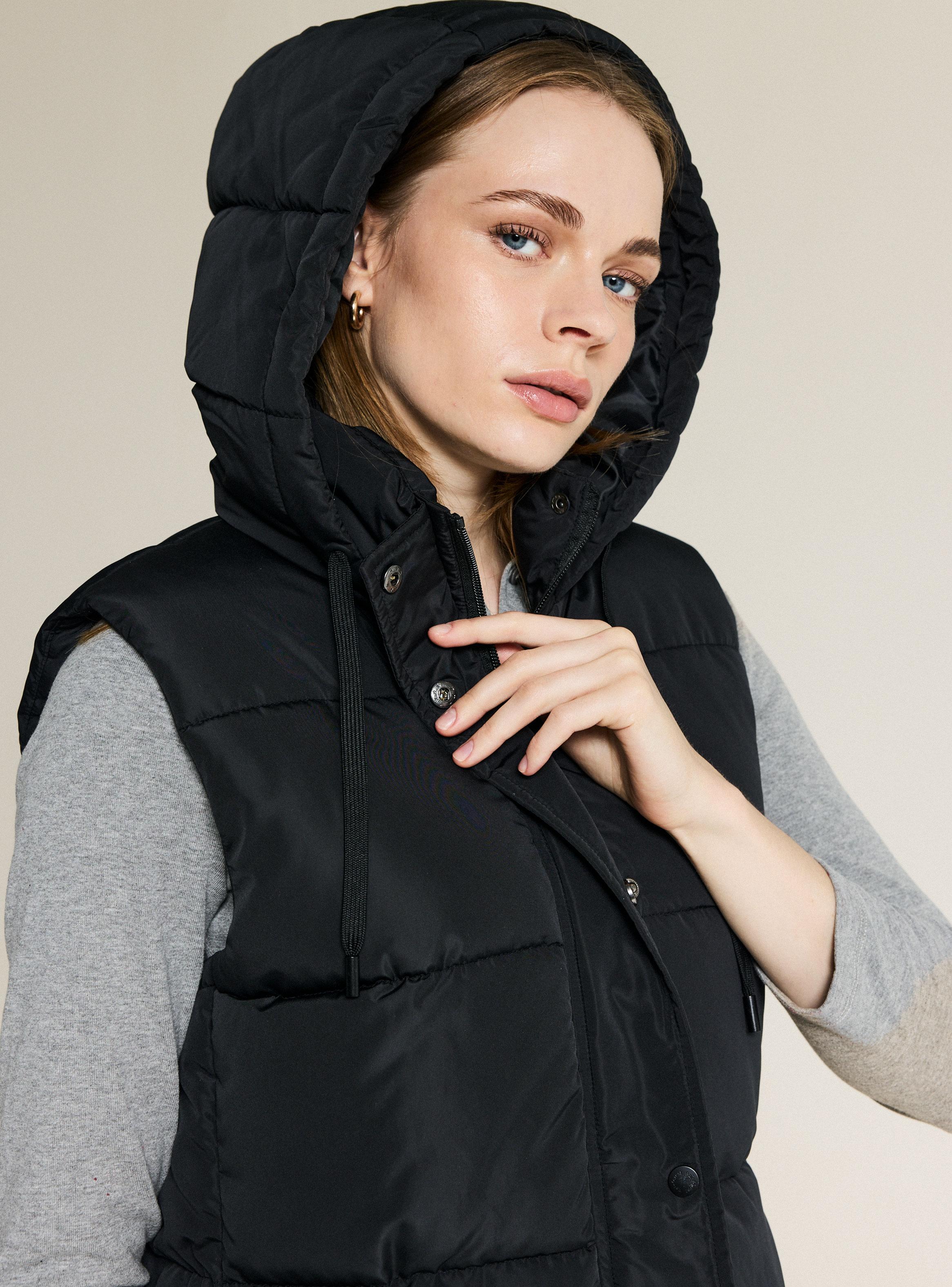 Parka Básica Larga sin Mangas-2