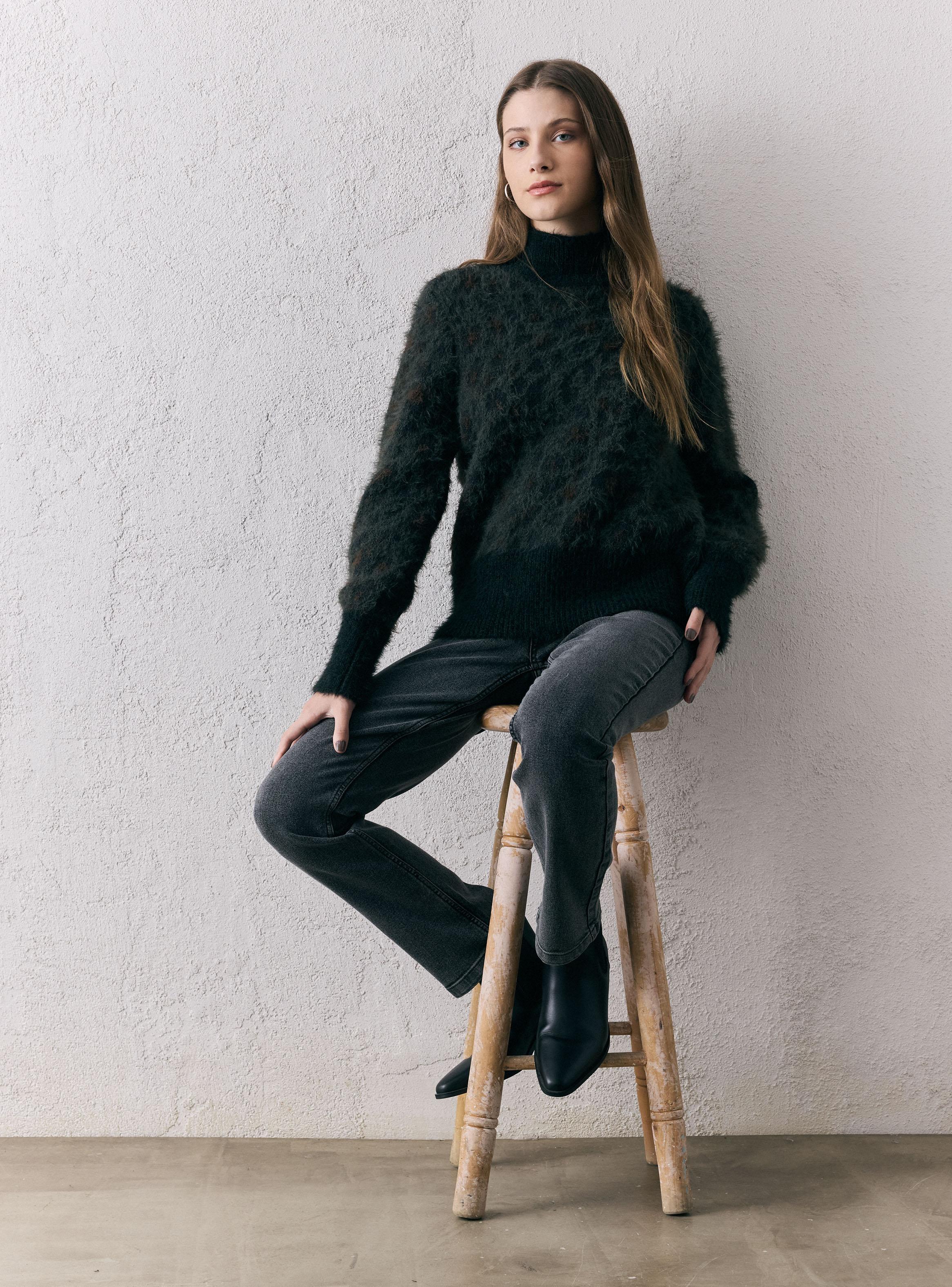 Sweater Jacquard Fur-4