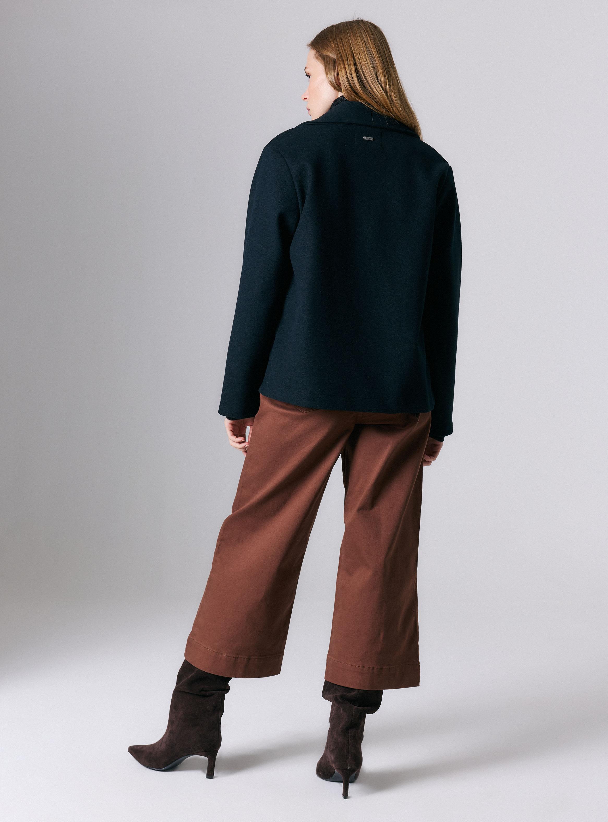 Abrigo con Bolsillos Parche-5