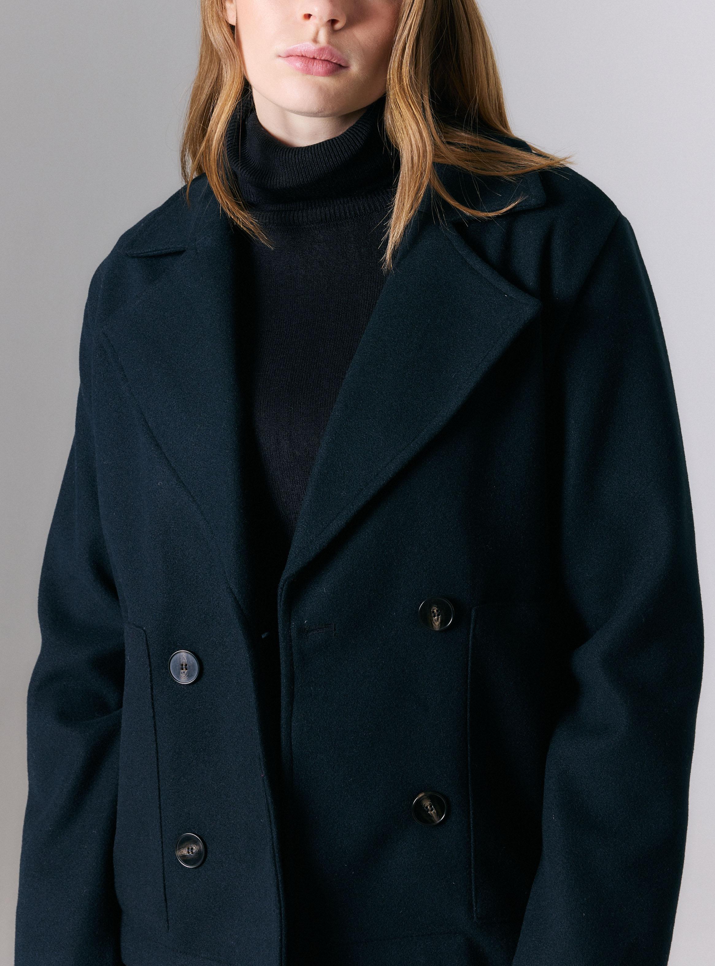 Abrigo con Bolsillos Parche-3