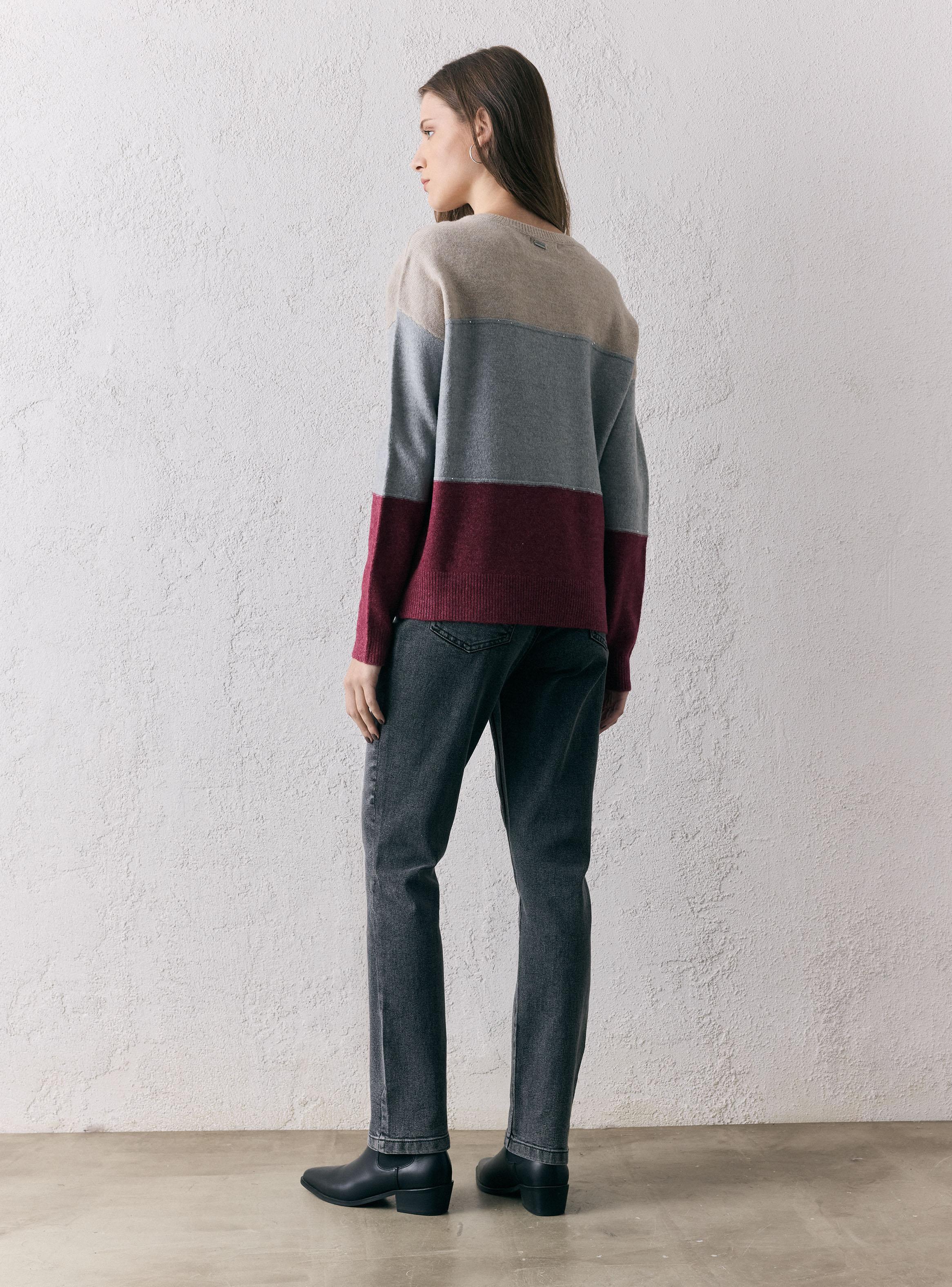 Sweater Color Block Lurex-5